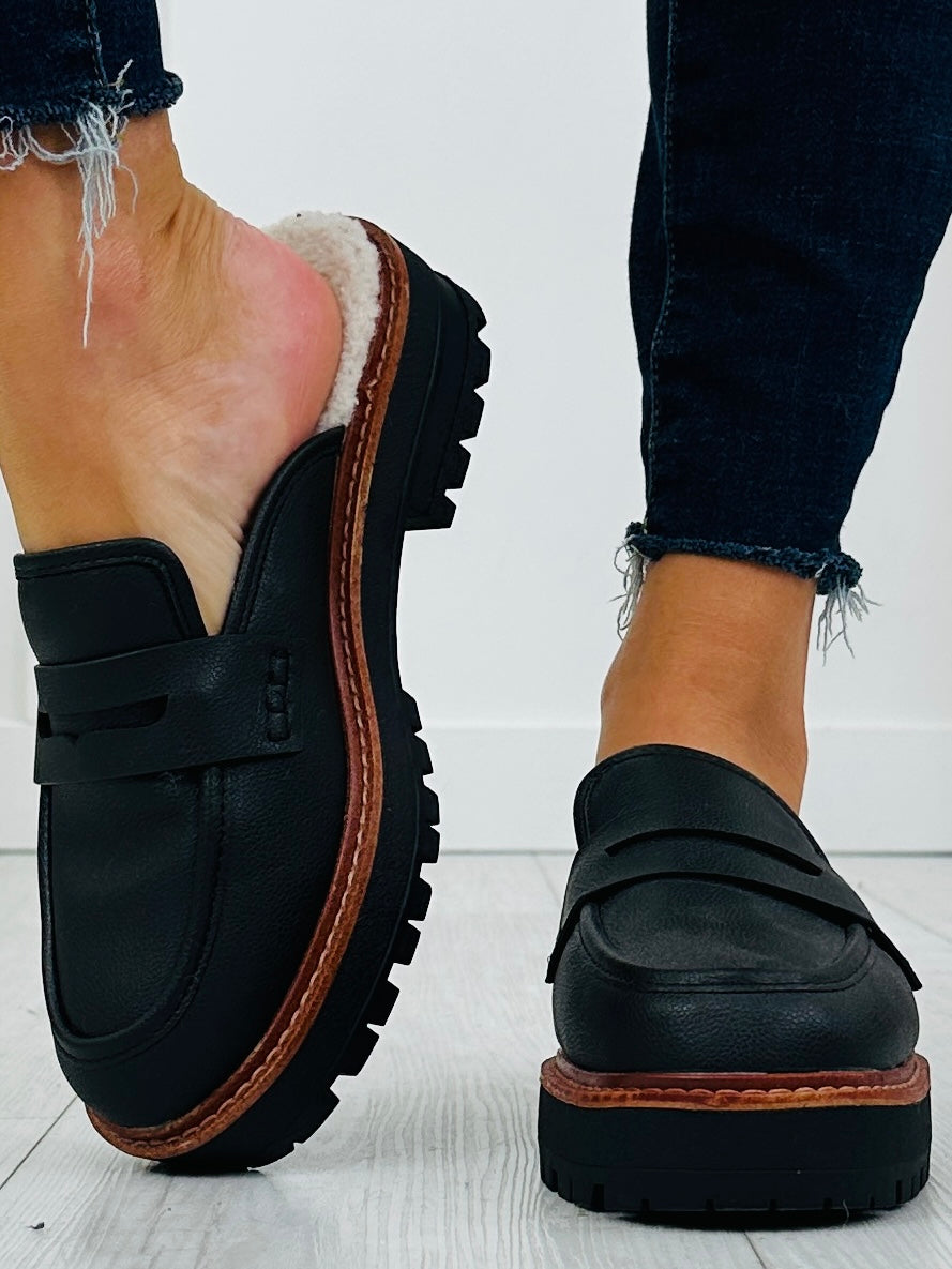 Women's Black Mules - product view 4