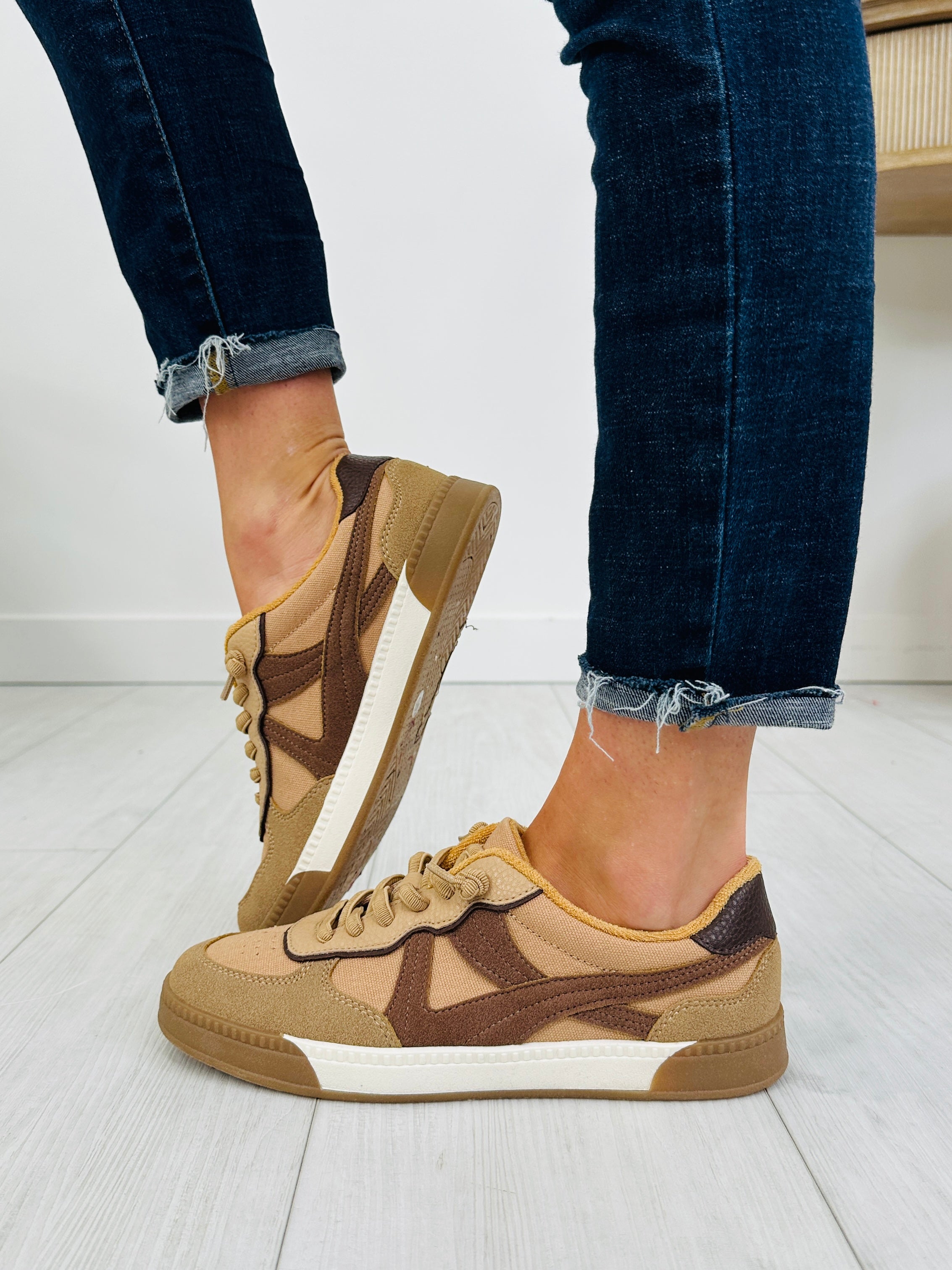 Women's Toasted Almond Platform Sneakers - product view 4