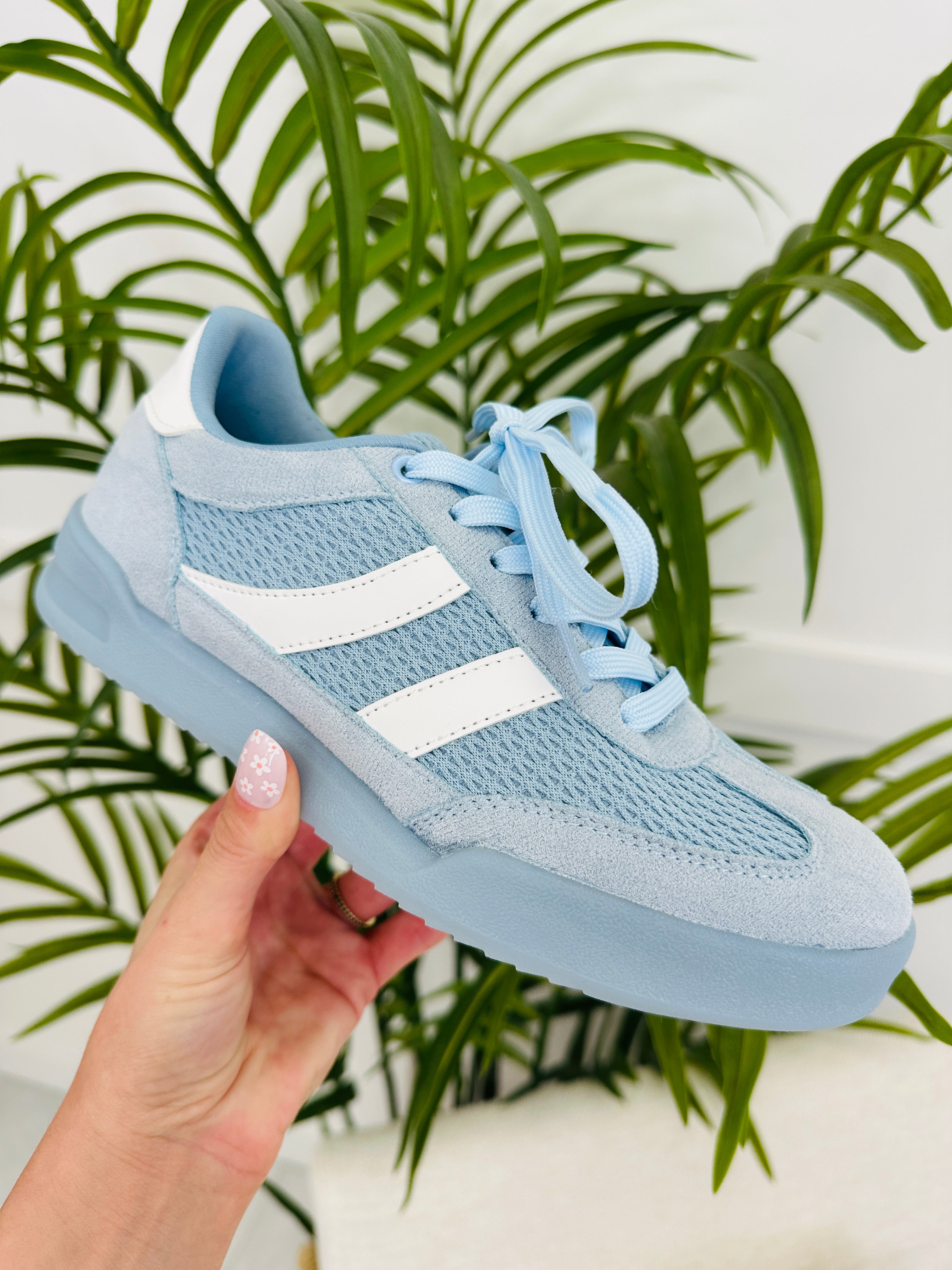 Women's Blue Sneakers - product view 1