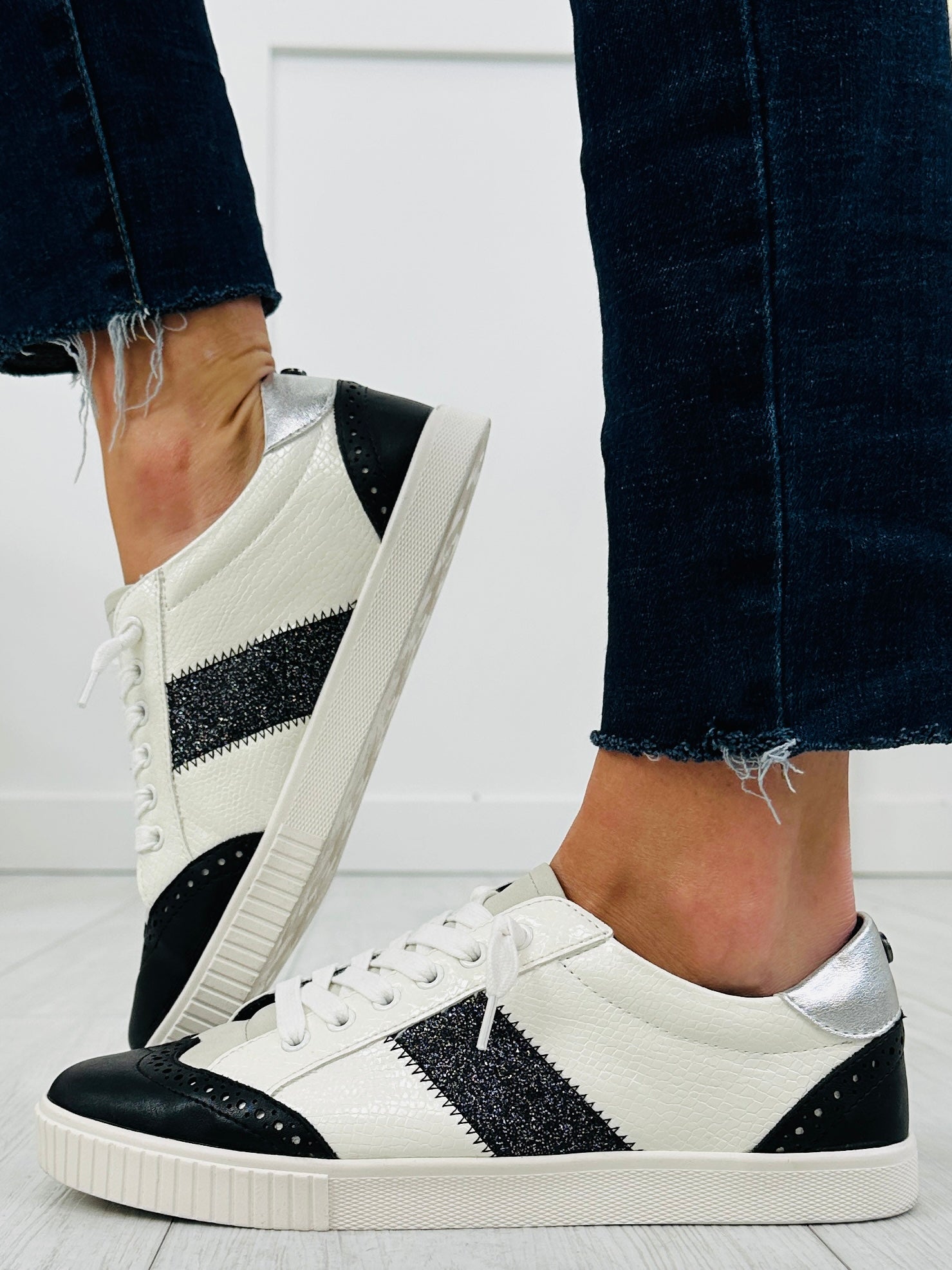 Women's Black Sneakers - product view 3