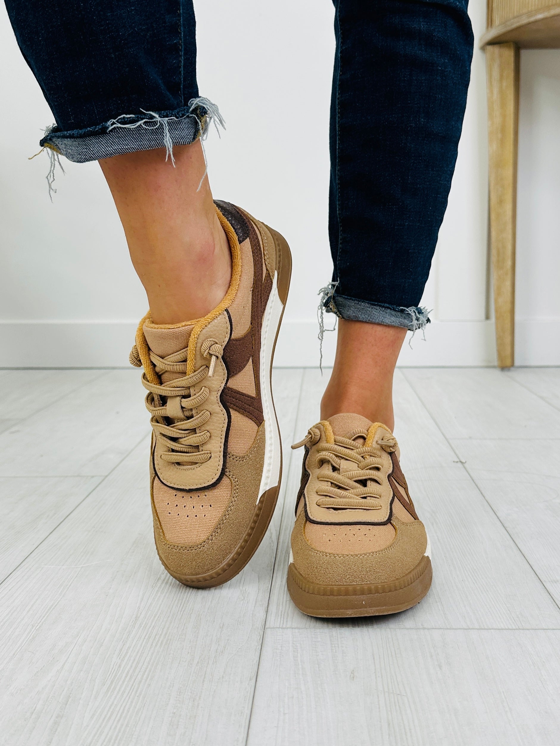 Women's Toasted Almond Platform Sneakers - product view 2
