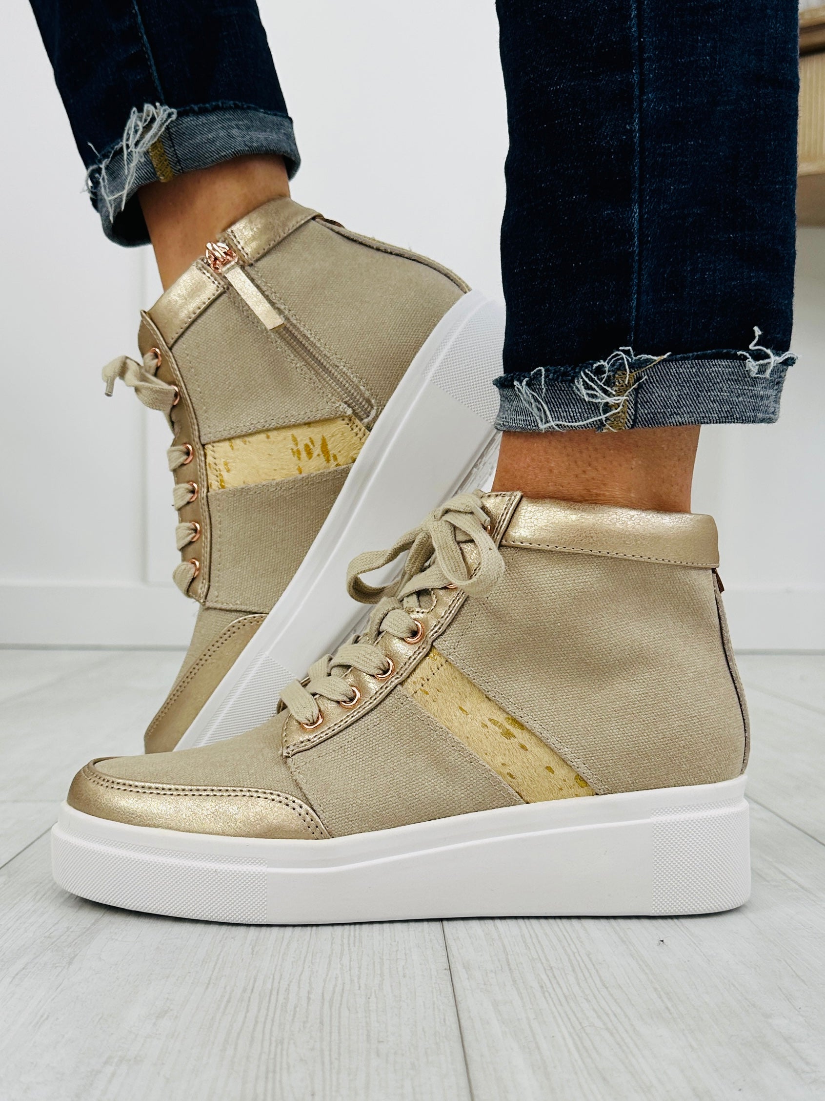 Women's Bone Platform Sneakers - product view 4