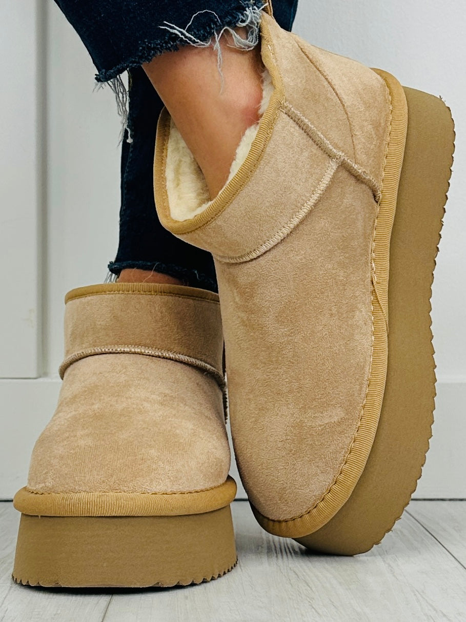 Women's Tan Platform Boots - product view 3