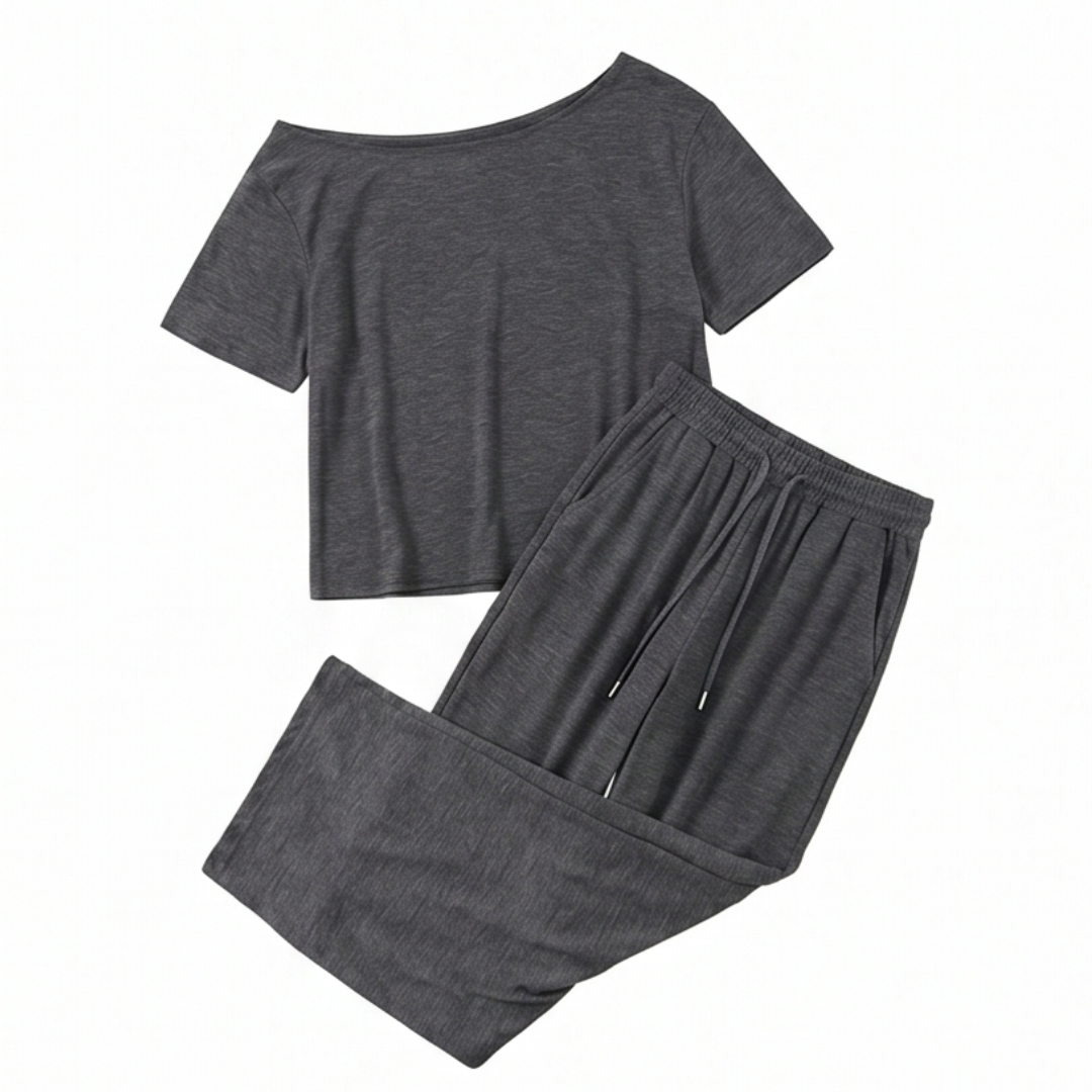 Solenya™ – Effortless Off Shoulder Two Piece Set