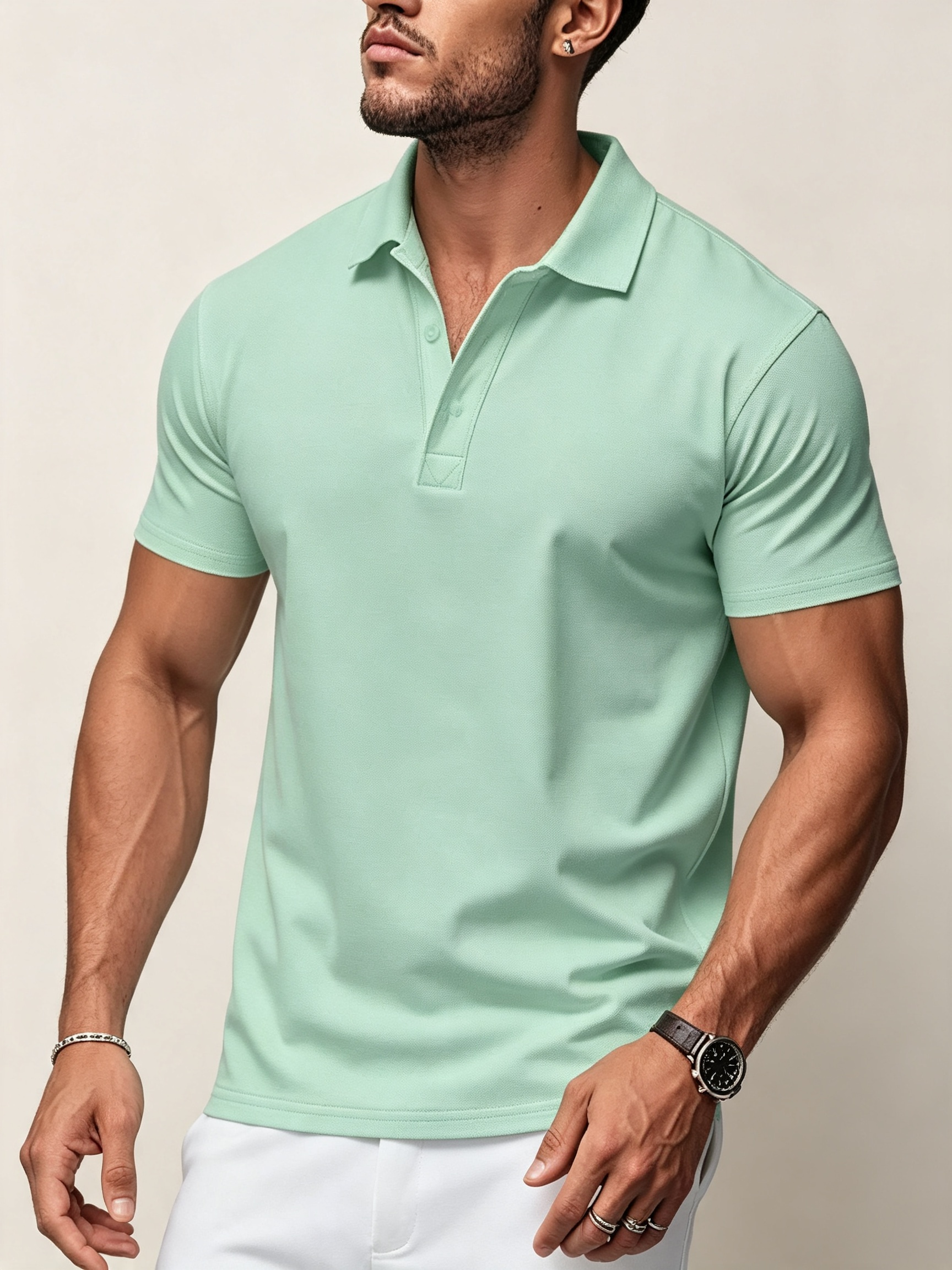⏰Limited Time:50%OFF🔥Clubhouse Refined‑Comfort Men’s Short‑Sleeve Polo Shirt