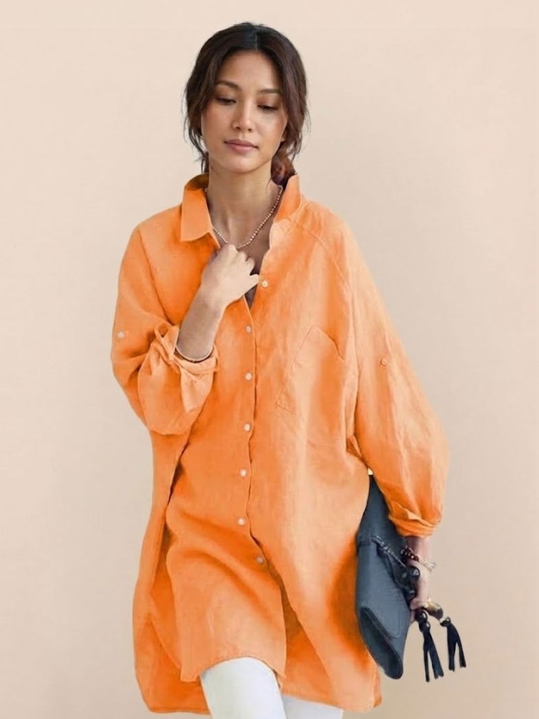 🔥CLEARANCE SALE🔥 The Oversized 100% Cotton Linen Shirt