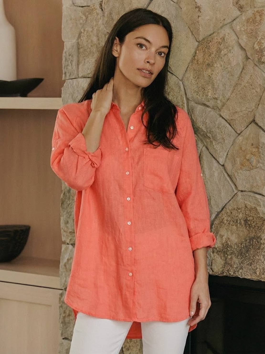 🔥CLEARANCE SALE🔥 The Oversized 100% Cotton Linen Shirt