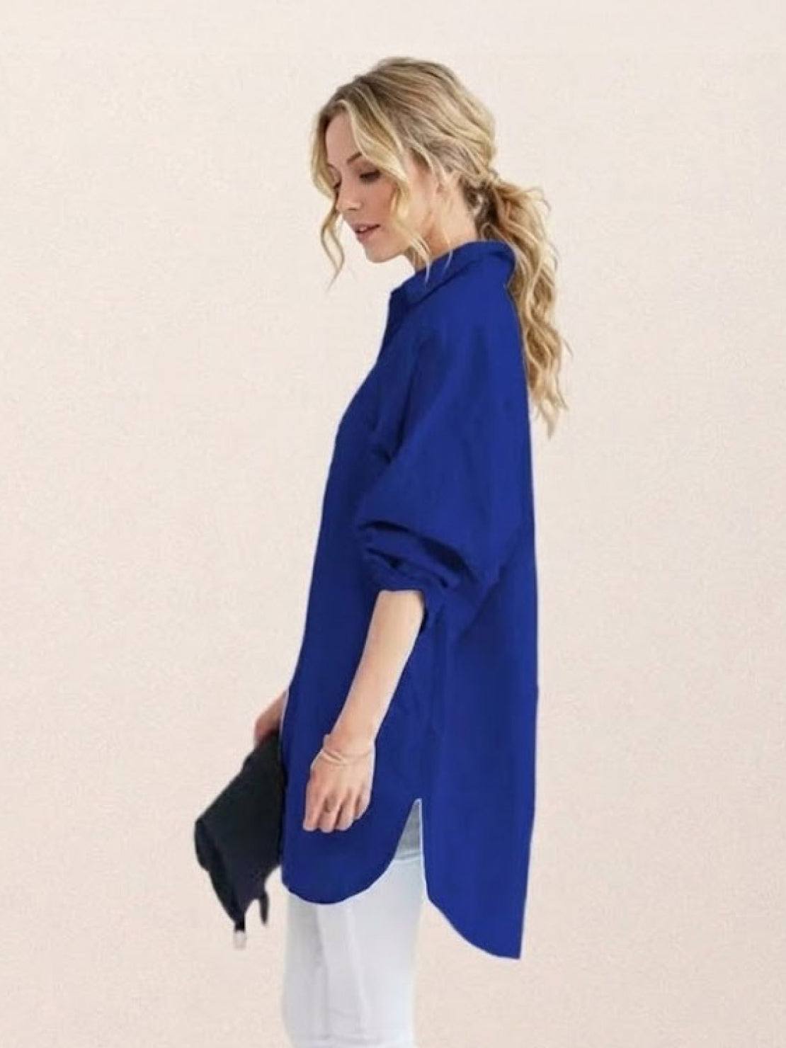 🔥CLEARANCE SALE🔥 The Oversized 100% Cotton Linen Shirt