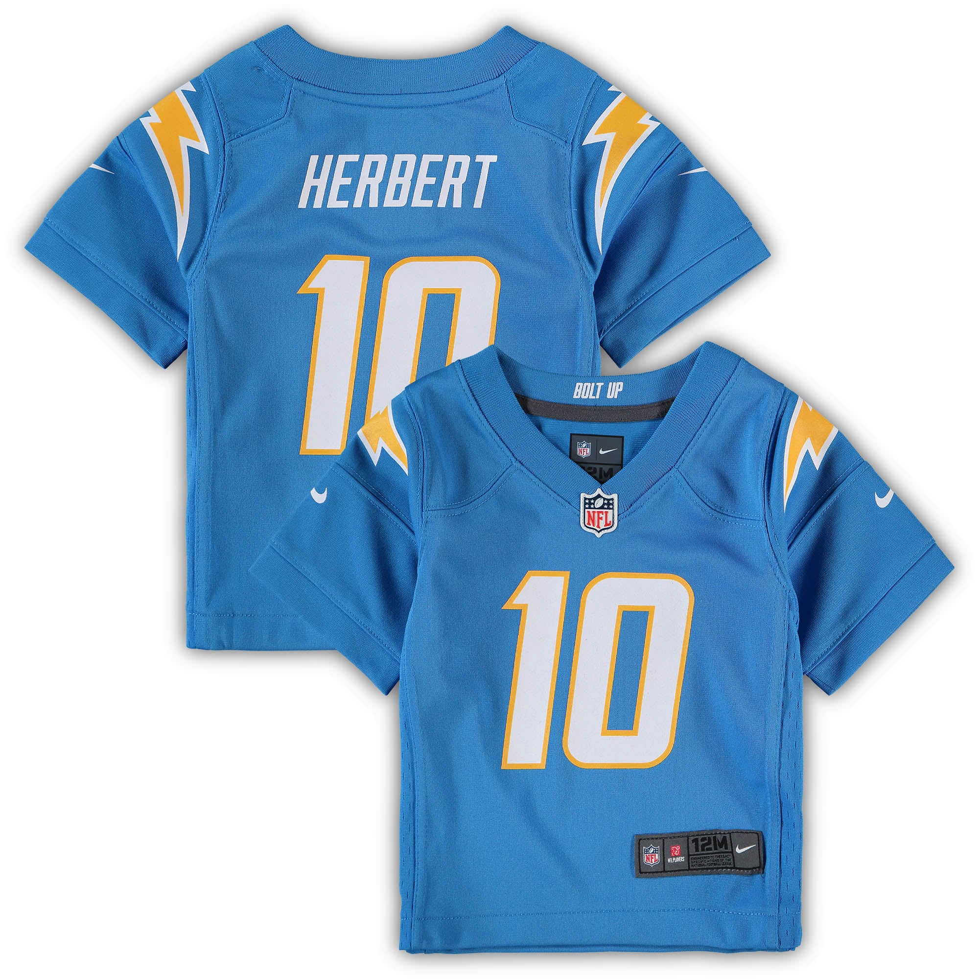 Justin Herbert Los Angeles Chargers Infant Team Player Game Jersey - Powder Blue
