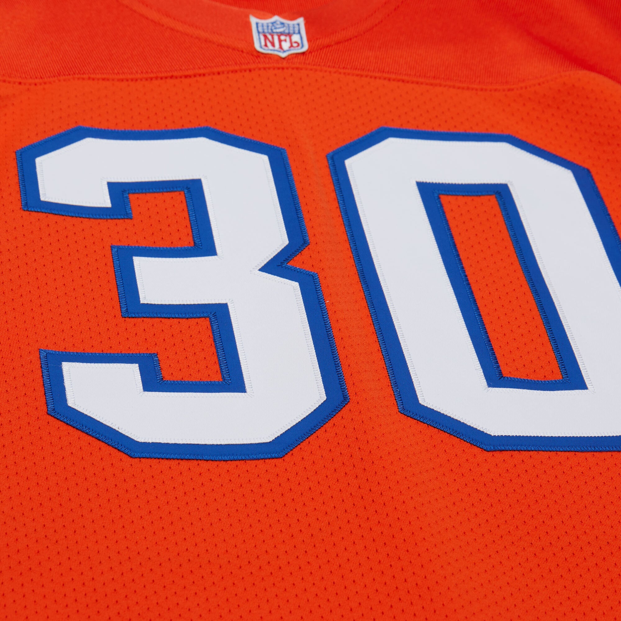 Men's Denver Broncos Terrell Davis Mitchell & Ness Orange 1995 Throwback Retired Player Jersey