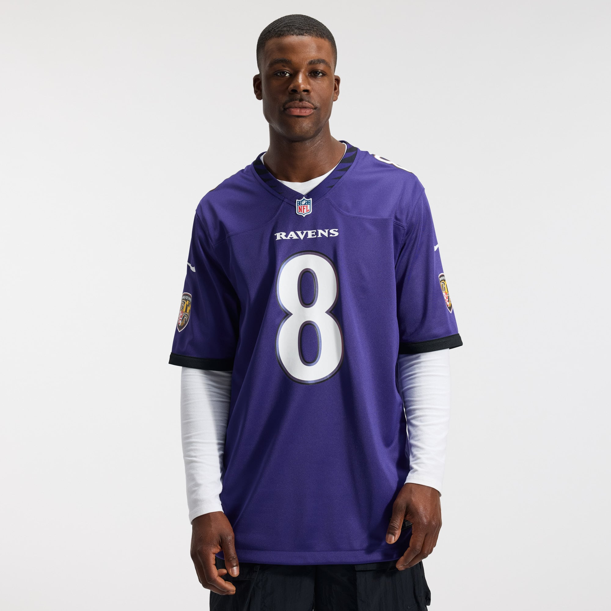 Lamar Jackson Baltimore Ravens Team Game Jersey - Purple