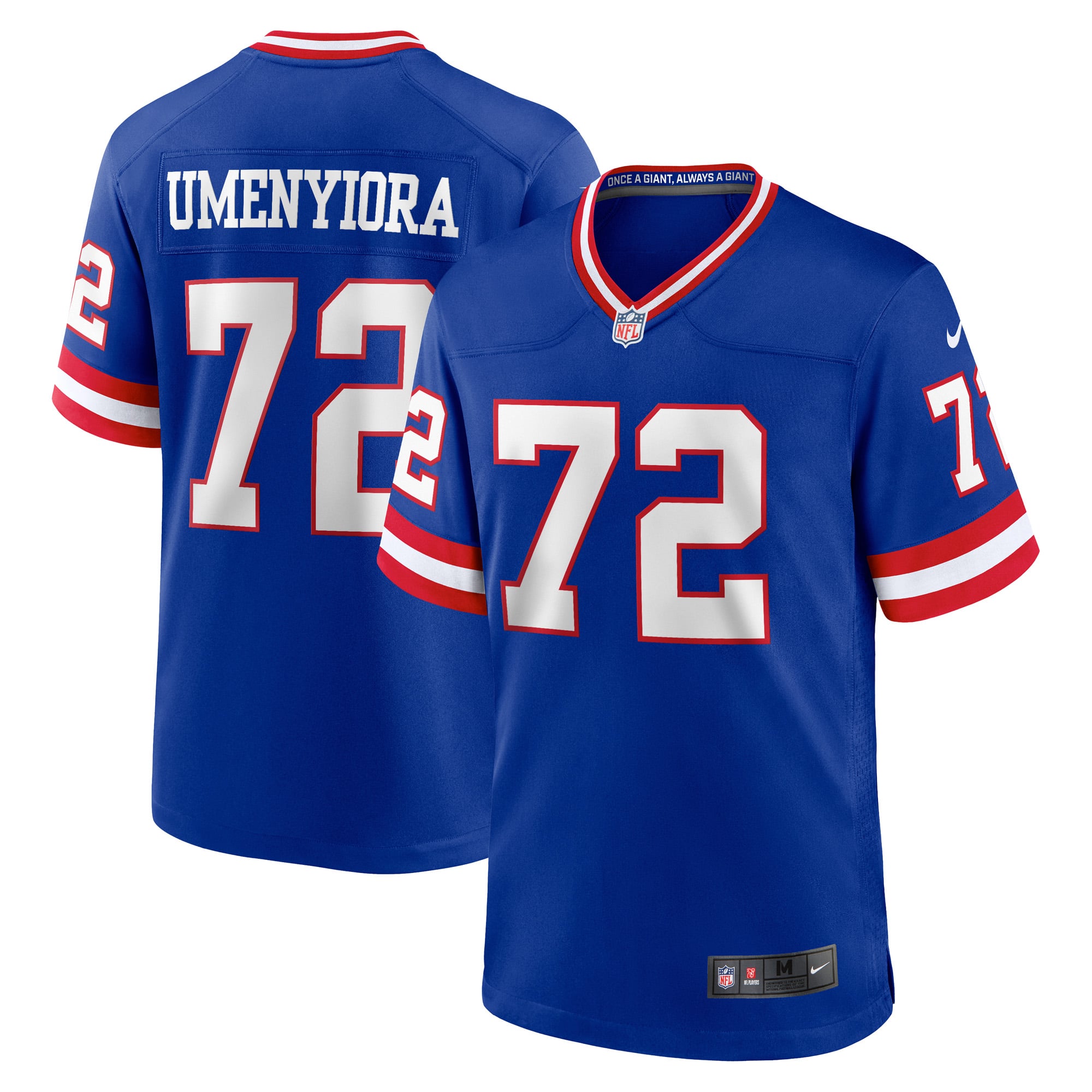 Men's New York Giants Osi Umenyiora Royal Retired Player Alternate Game Jersey