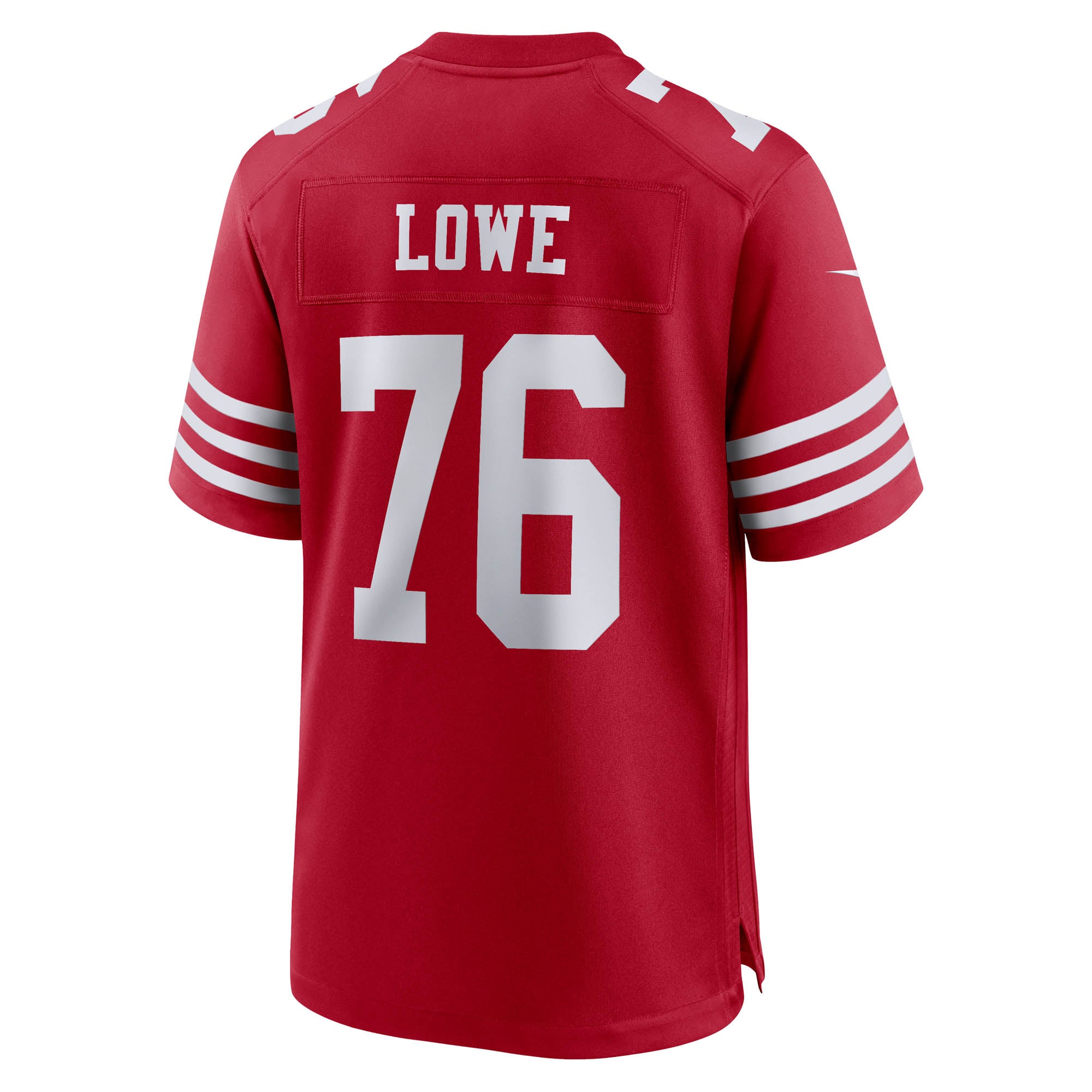Men's San Francisco 49ers Vederian Lowe Scarlet Team Game Jersey