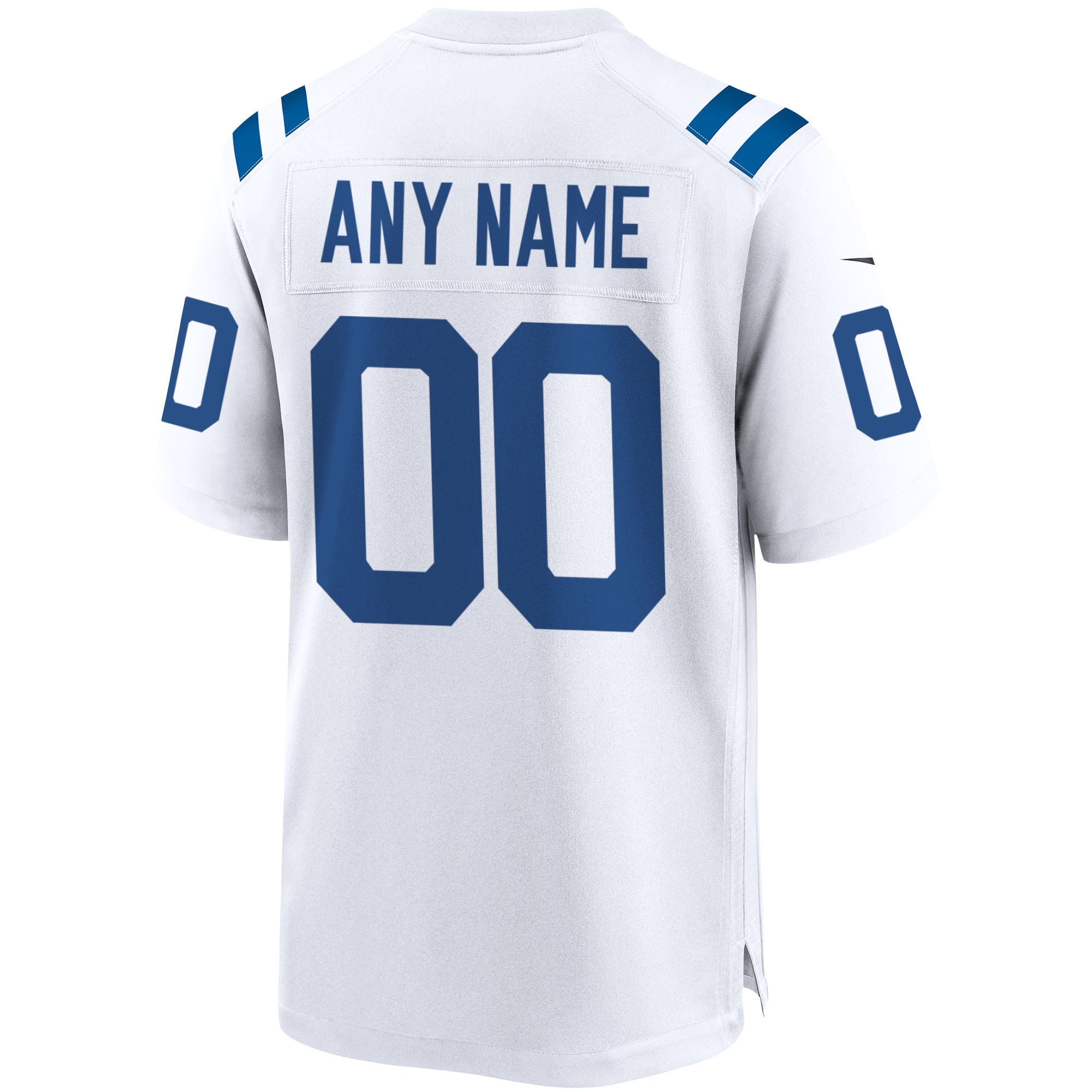 Men's Indianapolis Colts White Custom Game Jersey
