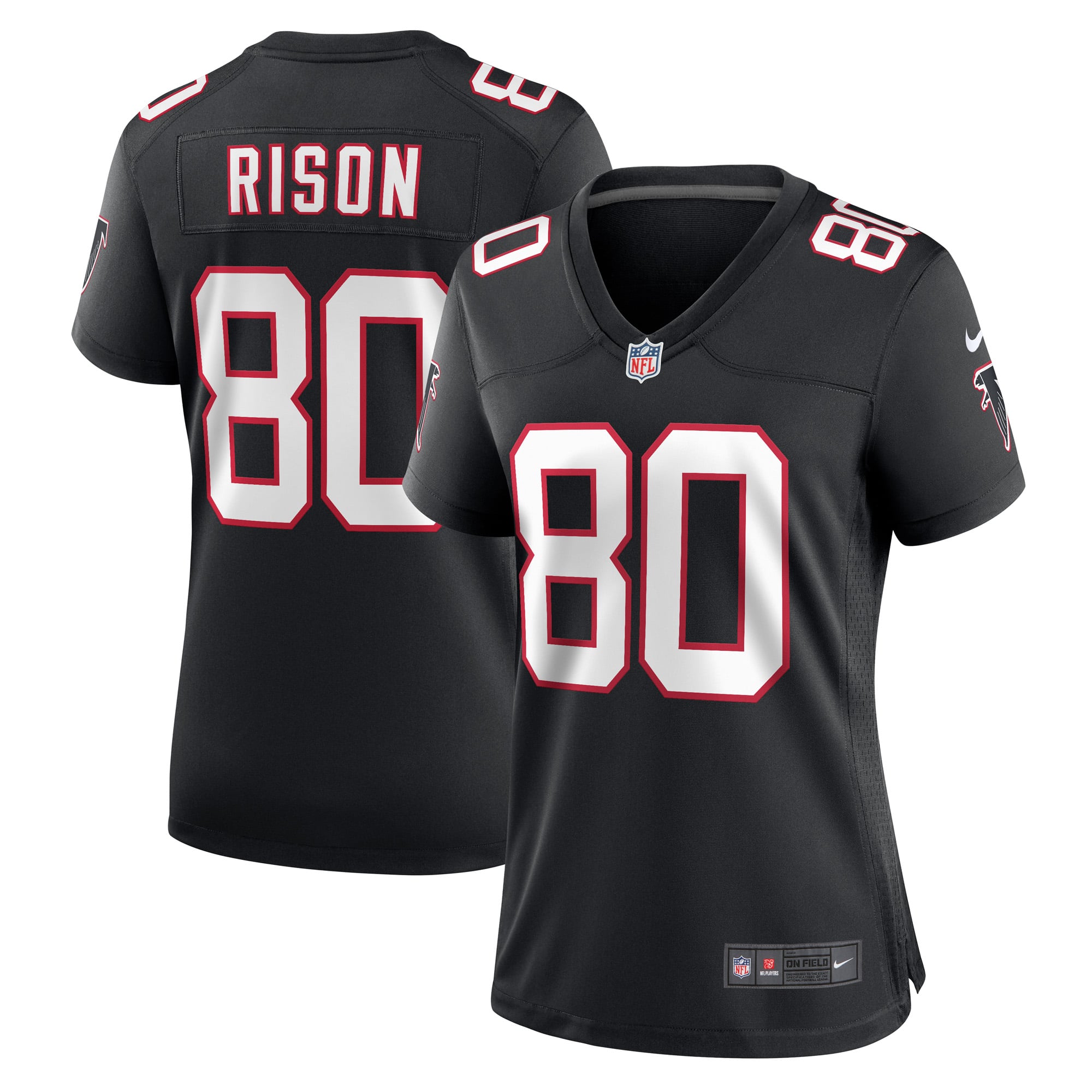 Women's Atlanta Falcons Andre Rison Black Retired Player Jersey