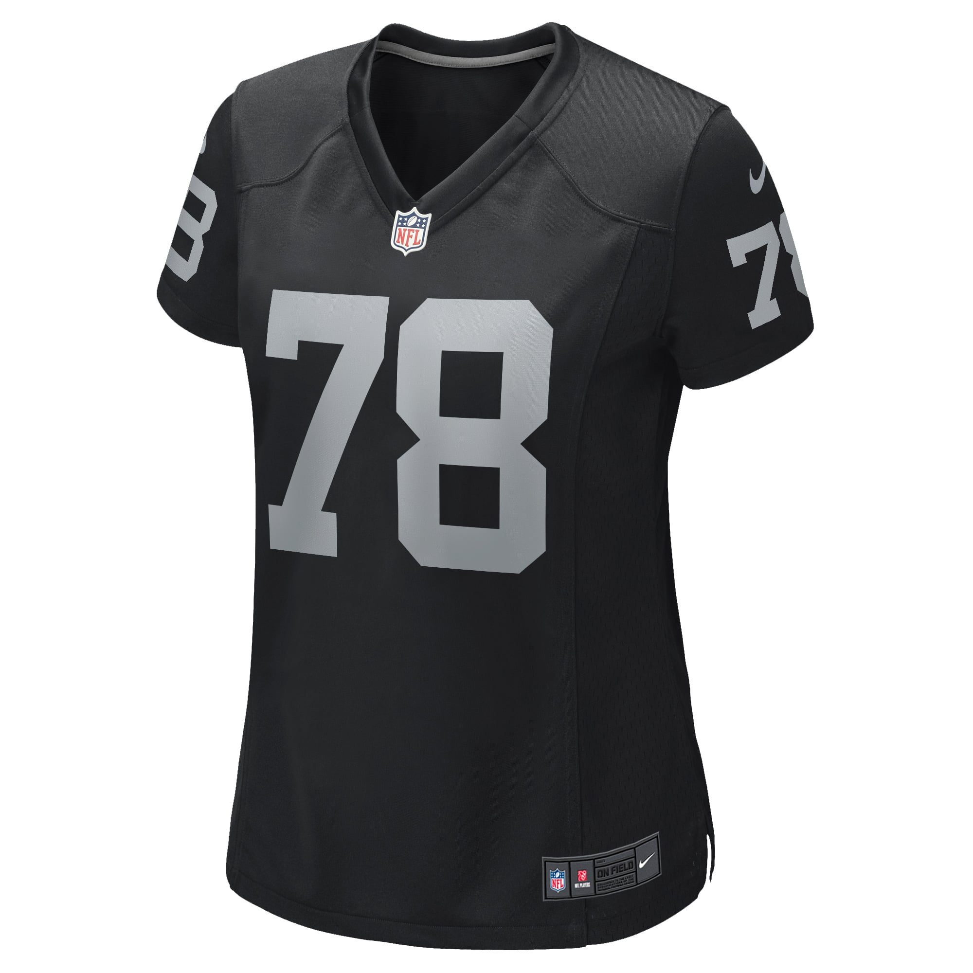 Women's Las Vegas Raiders Art Shell Black Game Retired Player Jersey