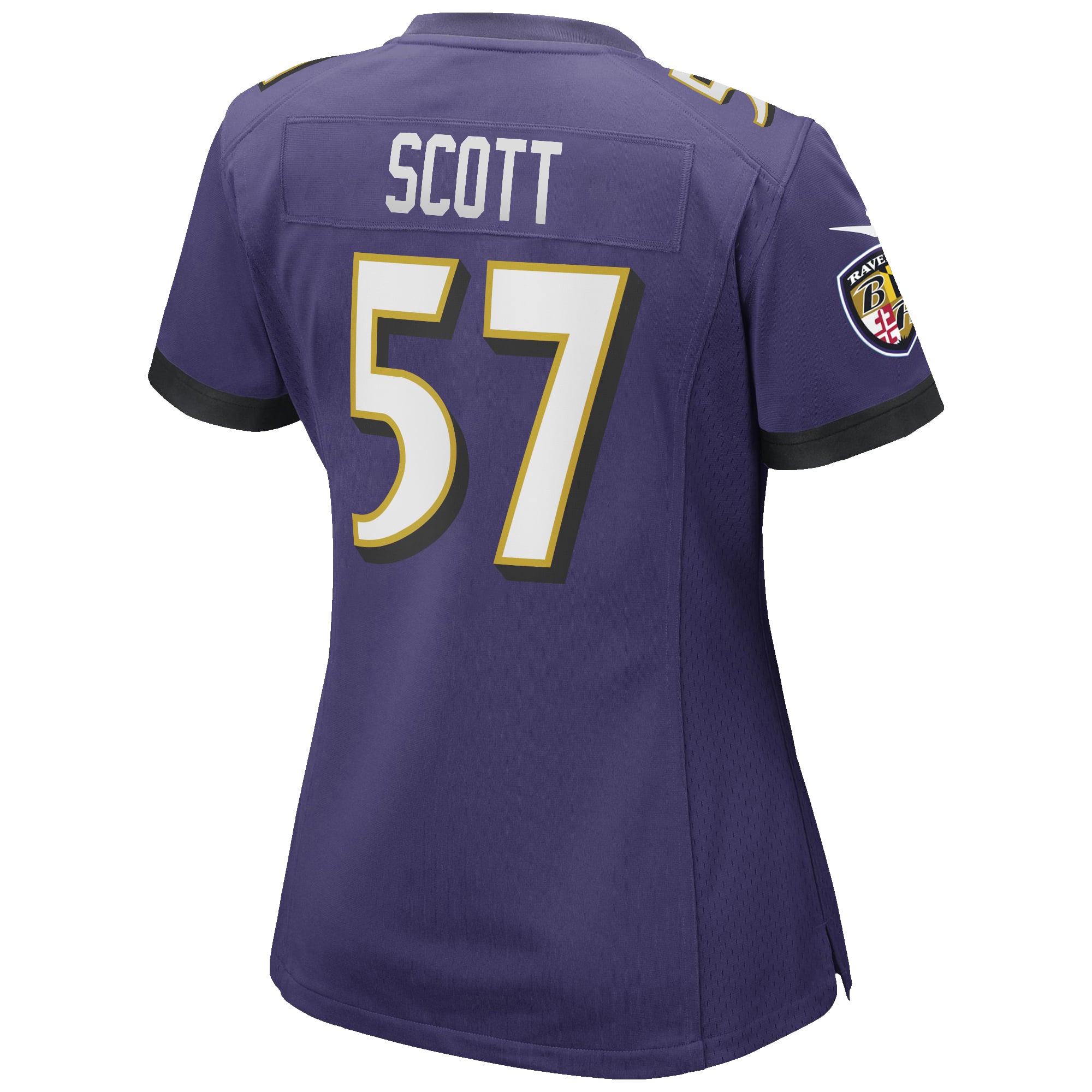Women's Baltimore Ravens Bart Scott Purple Game Retired Player Jersey