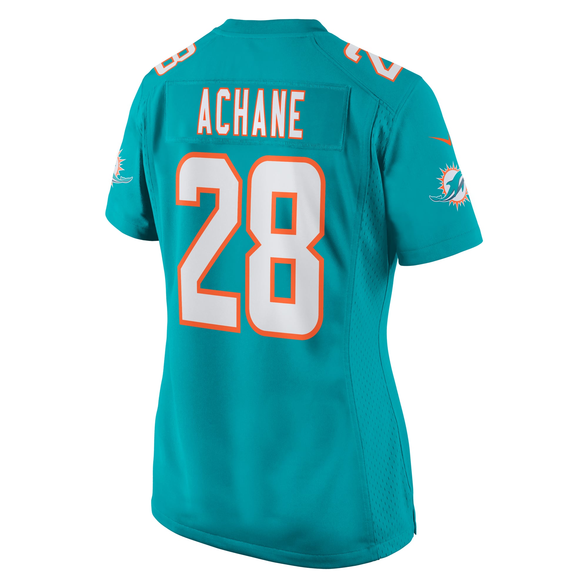 Women's Miami Dolphins De'Von Achane Aqua Player Game Jersey