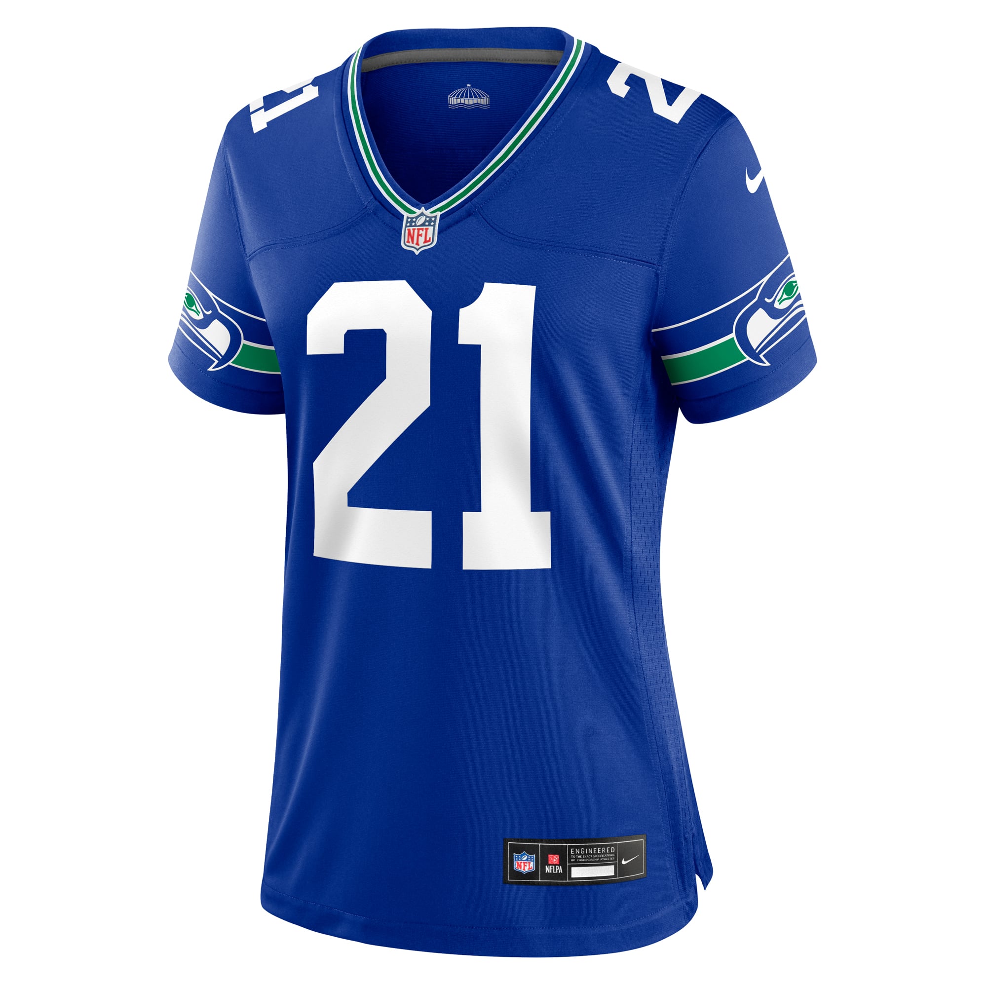 Women's Seattle Seahawks Devon Witherspoon Royal Throwback Player Game Jersey
