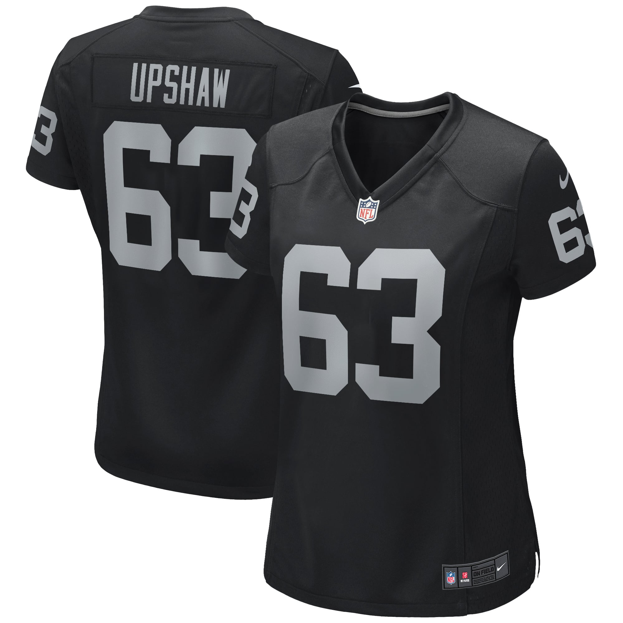 Women's Las Vegas Raiders Gene Upshaw Black Game Retired Player Jersey