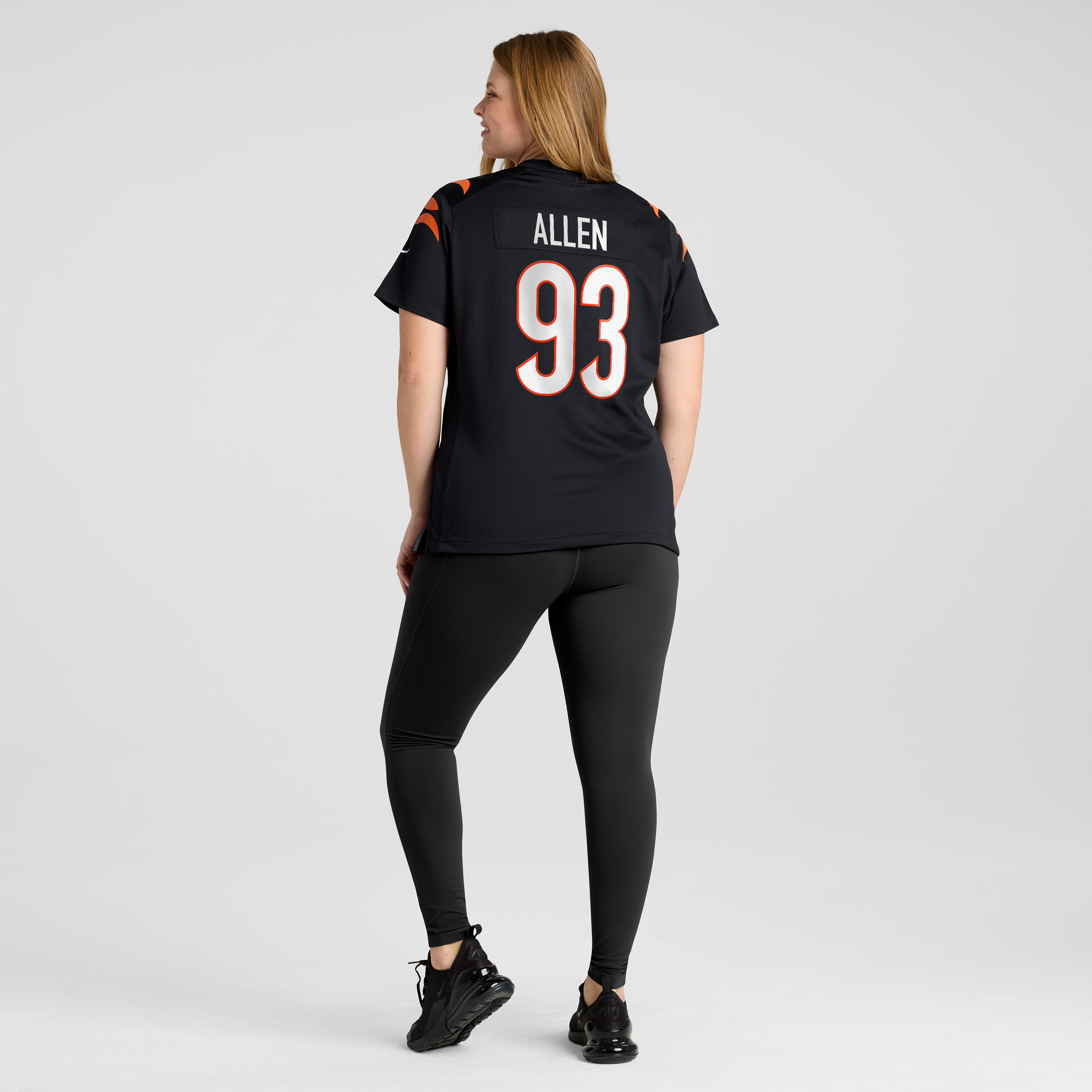 Women's Cincinnati Bengals Jonathan Allen Black Team Game Jersey