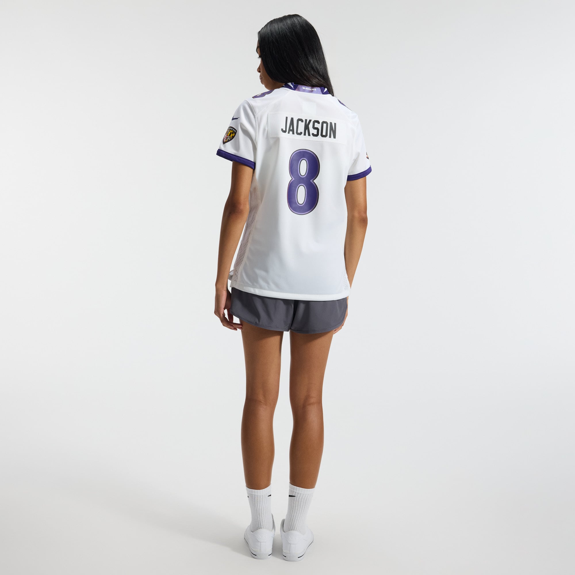 Lamar Jackson Baltimore Ravens Women's Game Jersey - White