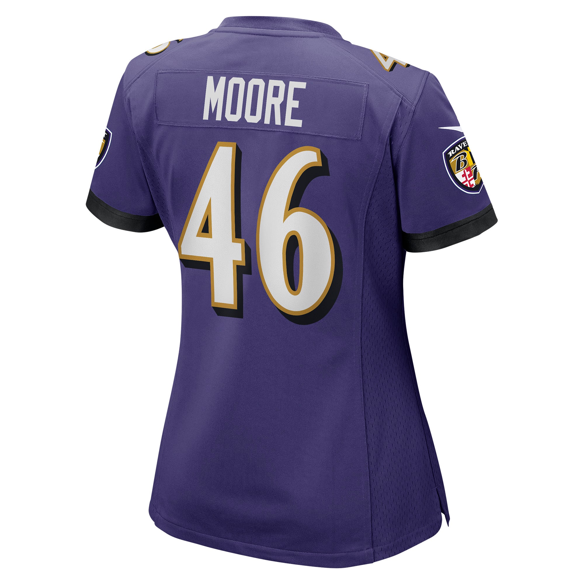 Women's Baltimore Ravens Nick Moore Purple Game Player Jersey