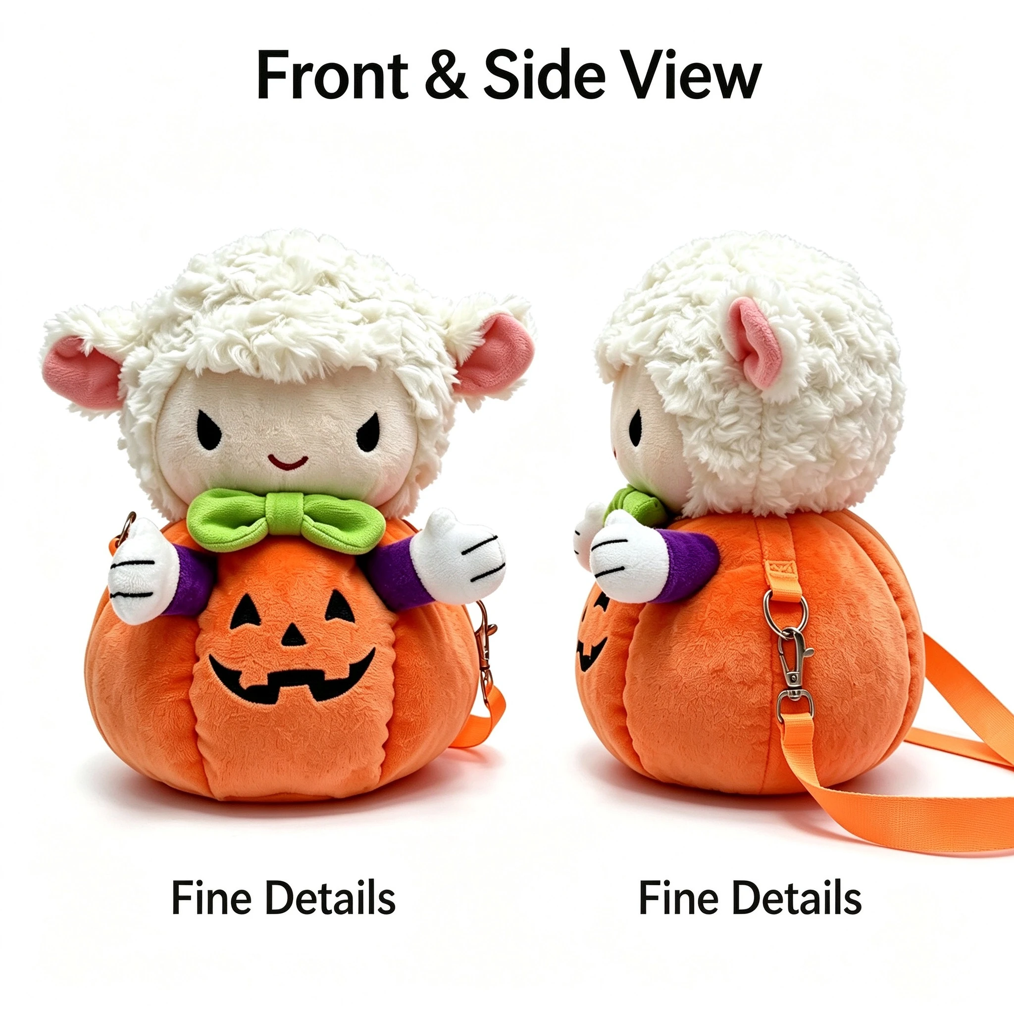 Lamb Pumpkin Plush Bag