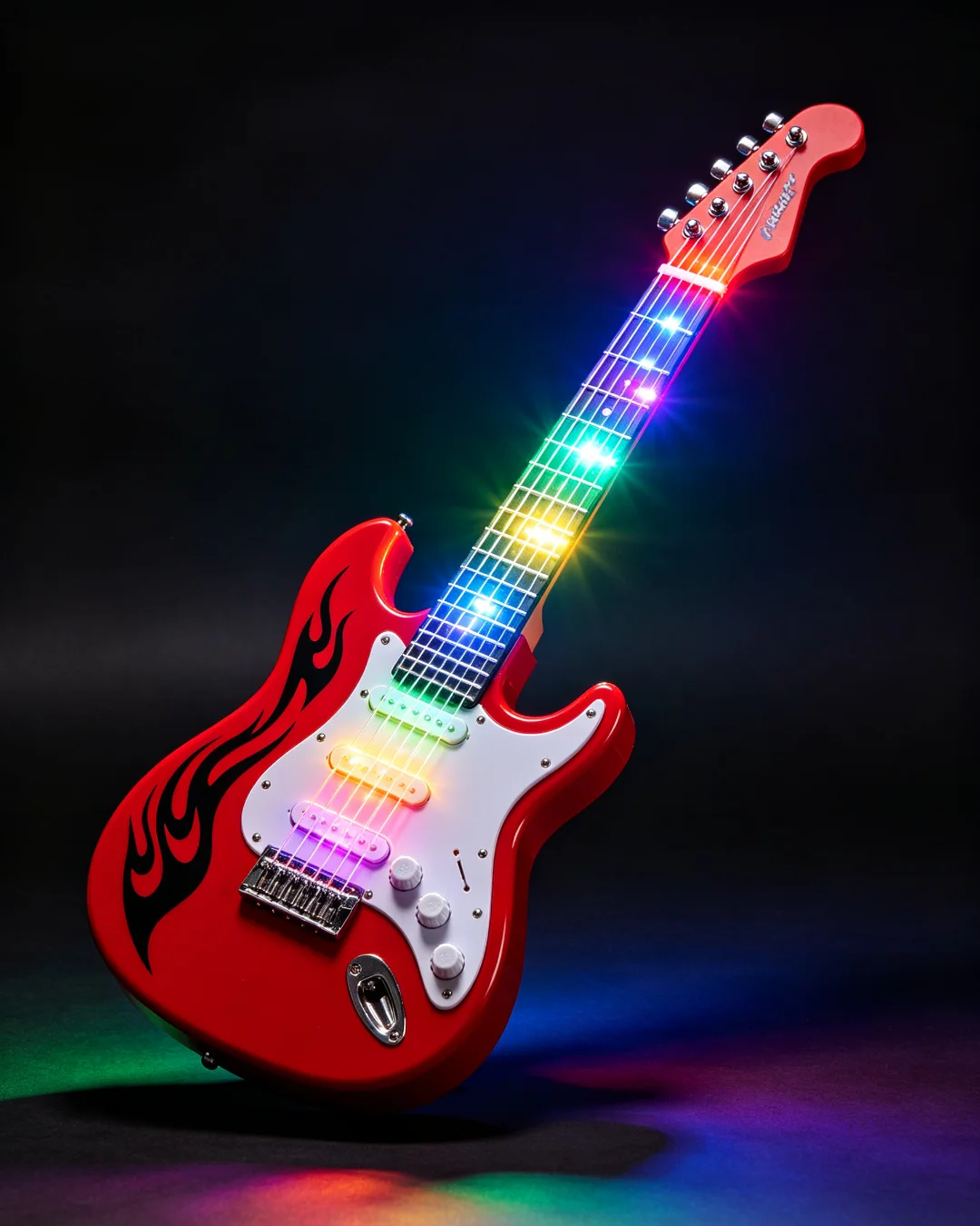 😀Kids Electric Toy Guitar with Flashing Lights & Music - Rock Band Musical Instrument Toy for Boys & Girls Ages 4-6