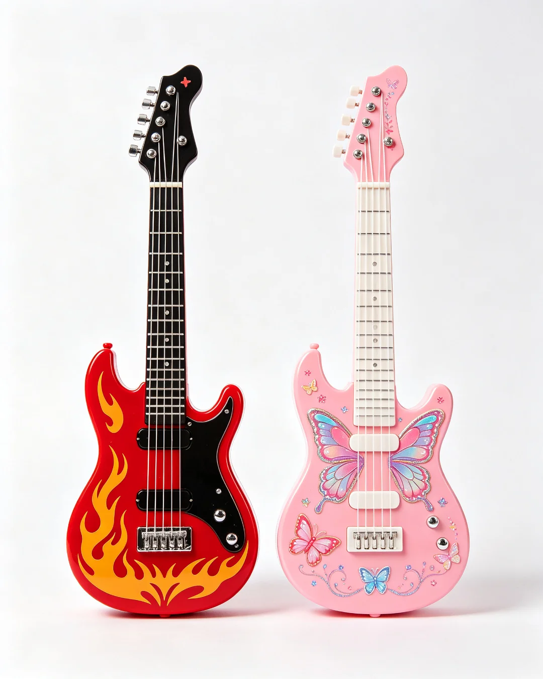 😀Kids Electric Toy Guitar with Flashing Lights & Music - Rock Band Musical Instrument Toy for Boys & Girls Ages 4-6