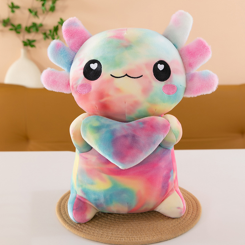 Rainbow Axolotl Plush