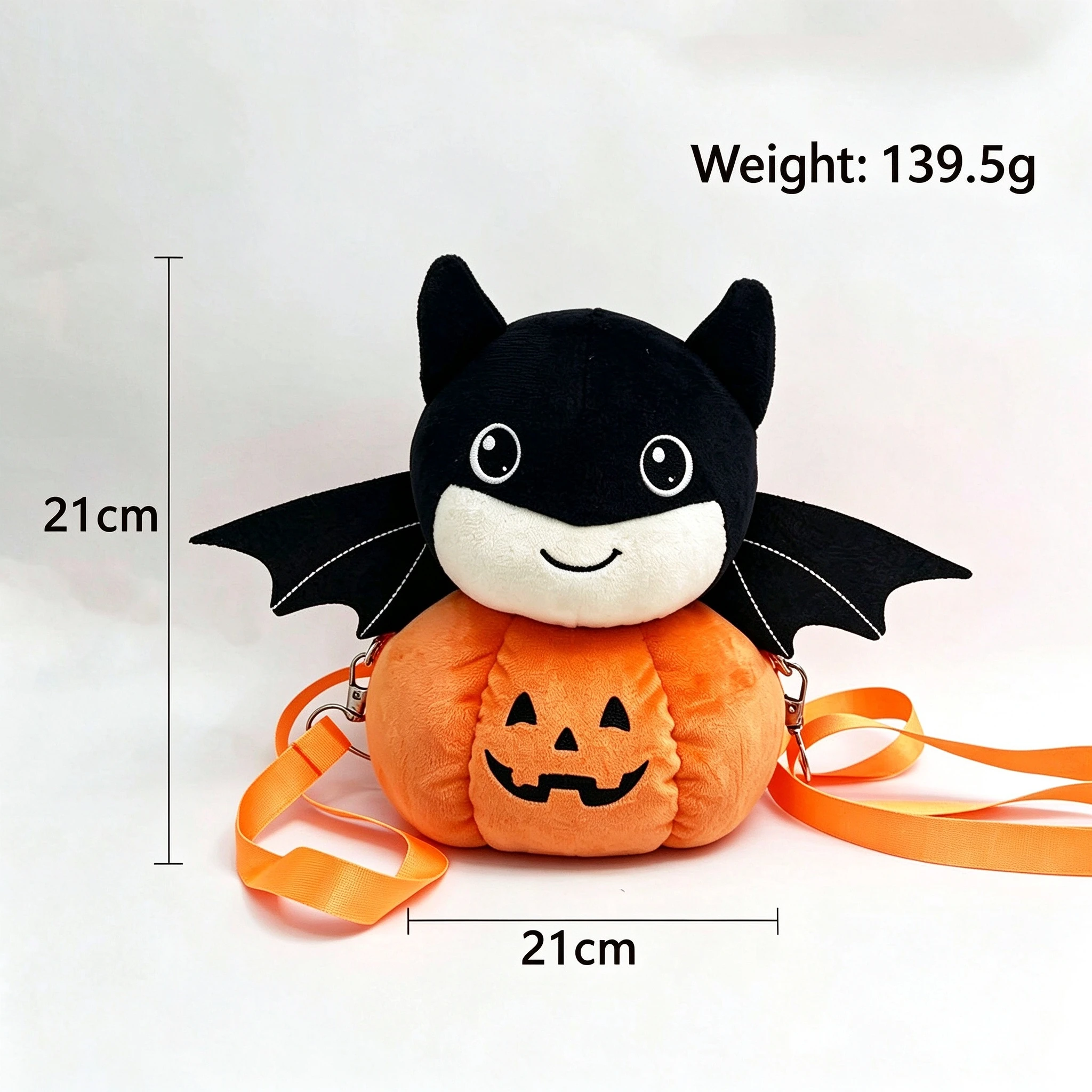 Halloween Pumpkin Plush Crossbody Bag