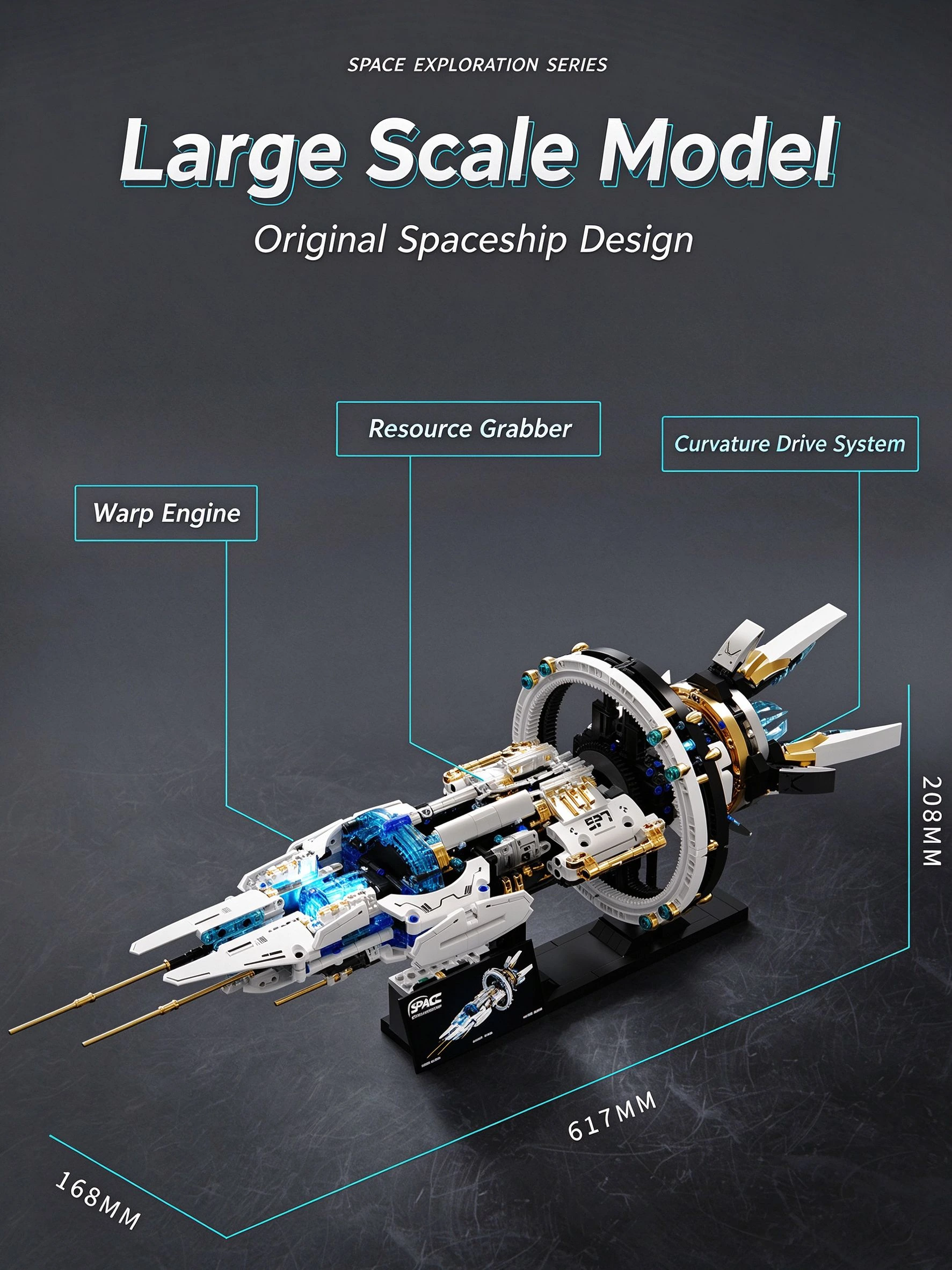 🛰Space Explorer Ship Building Blocks (1700pcs)