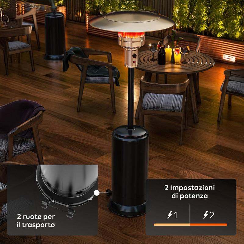 Stufa a Fungo da Esterno Potente per Giardino e Terrazza – Calore Accogliente tutto l’Inverno