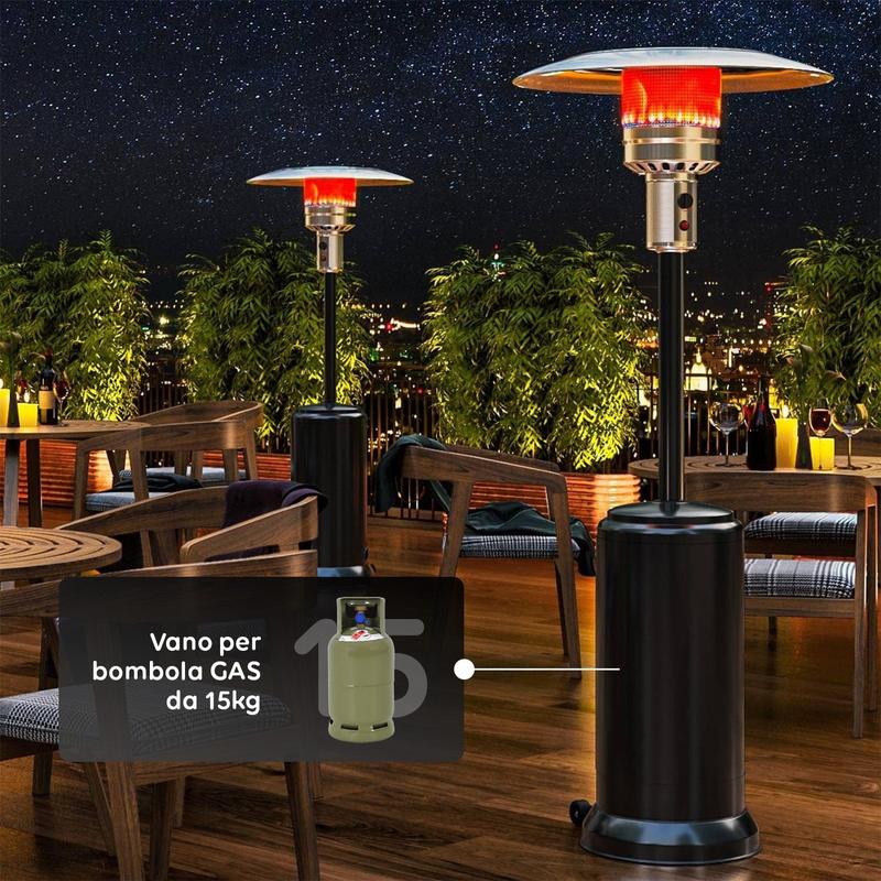 Stufa a Fungo da Esterno Potente per Giardino e Terrazza – Calore Accogliente tutto l’Inverno
