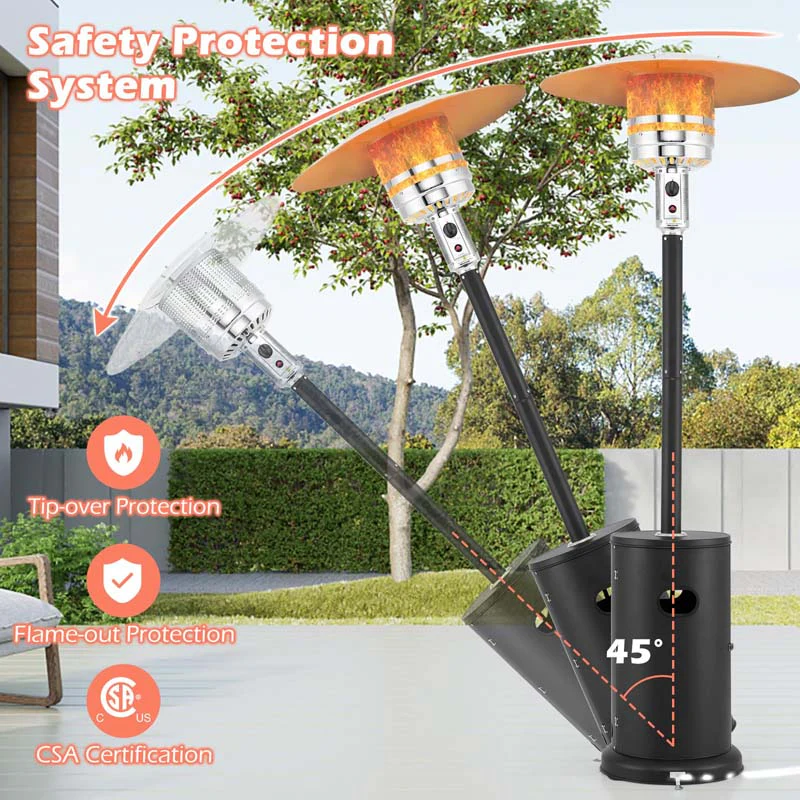 Eletriclife 50000 BTU Propane Patio Heater with Round Table Design
