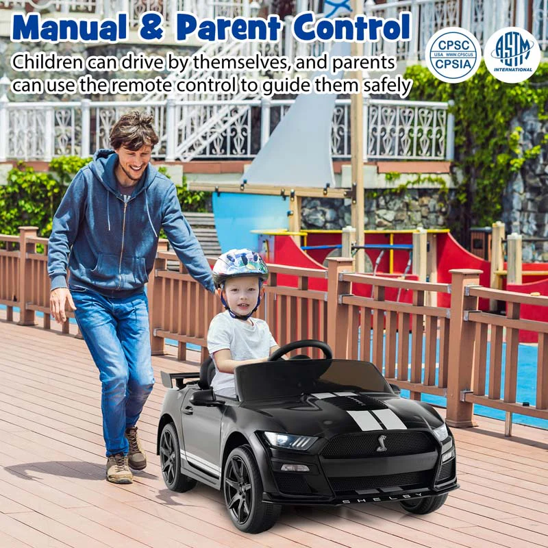 Eletriclife 12V Licensed Ford Mustang Shelby GT500 Kids Ride on Car with Remote Control