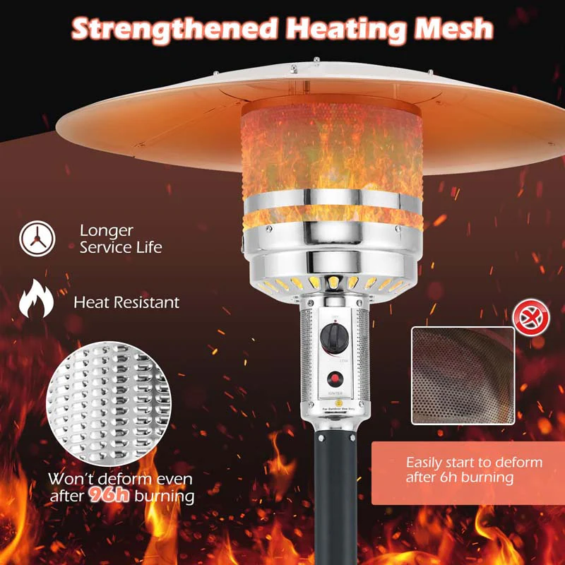 Eletriclife 50000 BTU Propane Patio Heater with Round Table Design