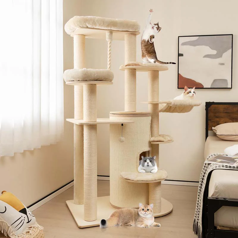 Eletriclife Multi-Level Cat Tree with 3-story Cat Condo