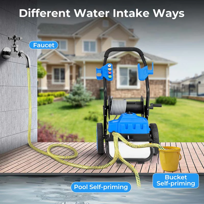 Eletriclife 2300 PSI 1.8 GPM Electric Pressure Washer with Wheels