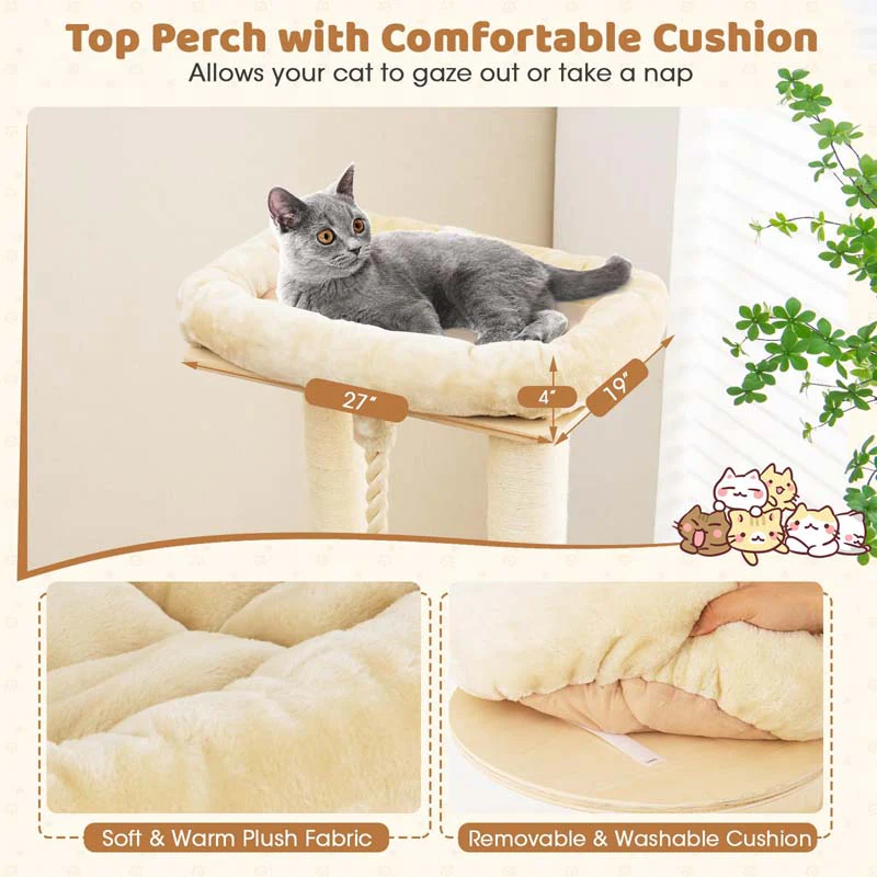 Eletriclife Multi-Level Cat Tree with 3-story Cat Condo