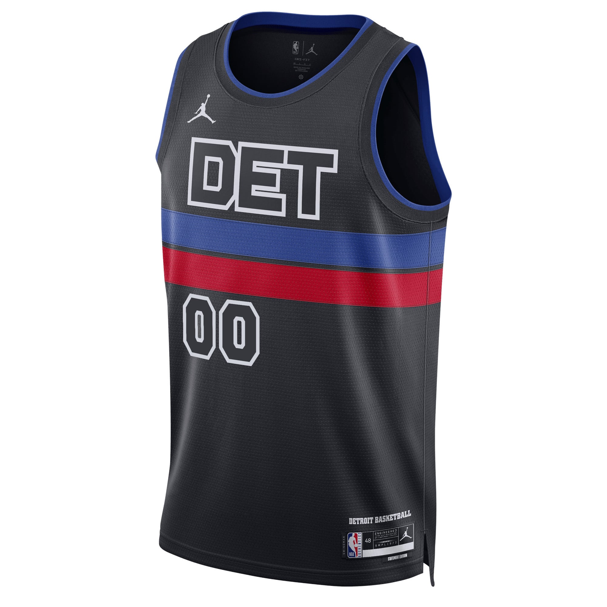 Detroit Pistons Unisex 2022/23 Custom Jersey - Statement Edition - Blue