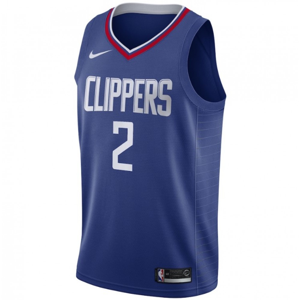 Men's LA Clippers Kawhi Leonard #2 Blue 19-20 Swingman Jersey - Icon Edition