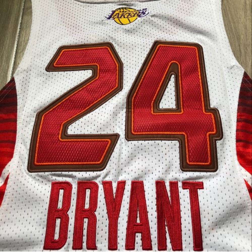 Men's All-Star West 2009 Kobe Bryant #24 White Hardwood Classics Jersey