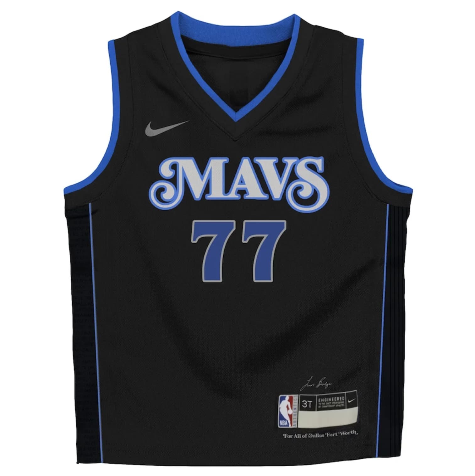 Luka Dončić Dallas Mavericks Nike Unisex 2023/24 Swingman Jersey - Black - City Edition