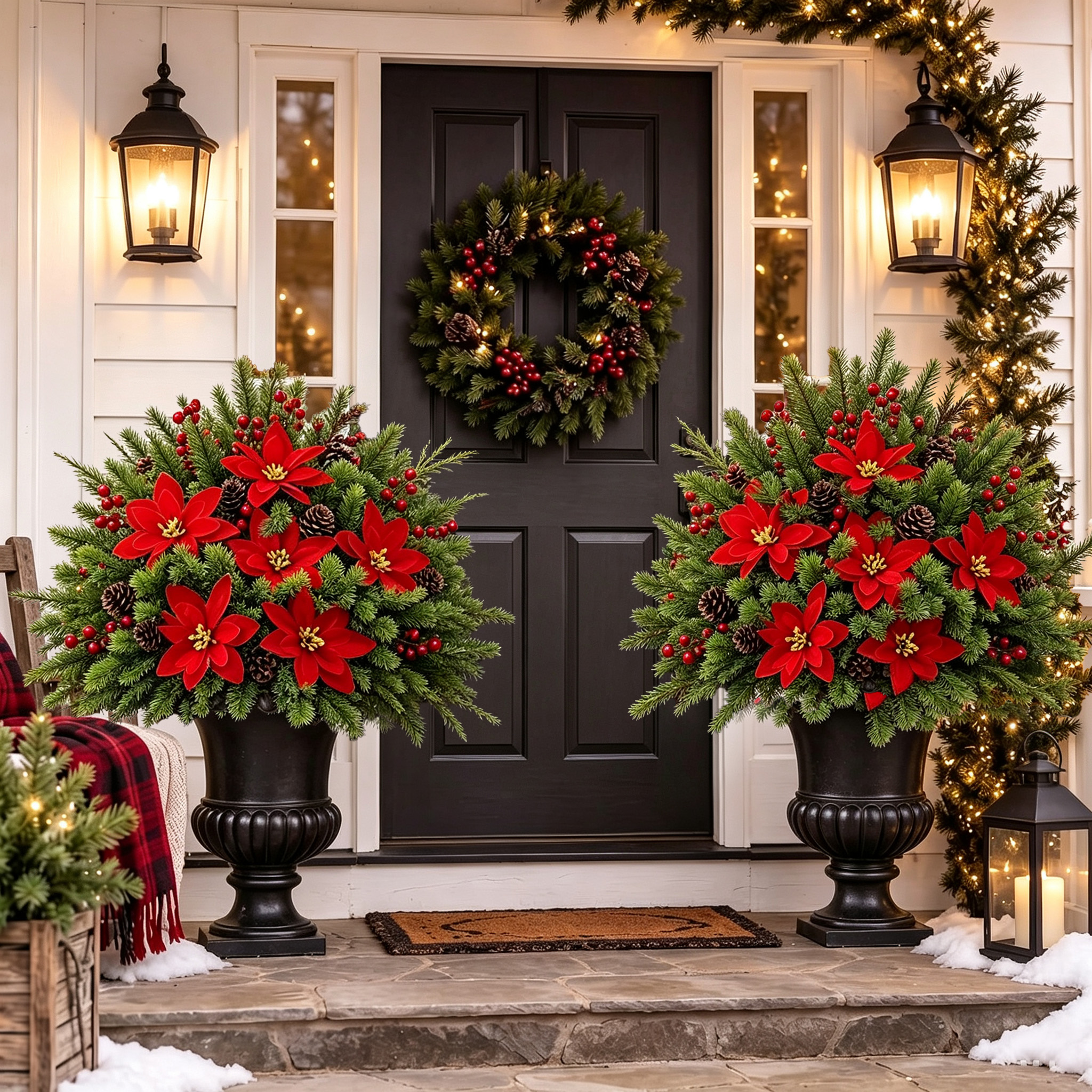 🌺Last Day 50% OFF🔥🎅Christmas Poinsettia Planter Inserts