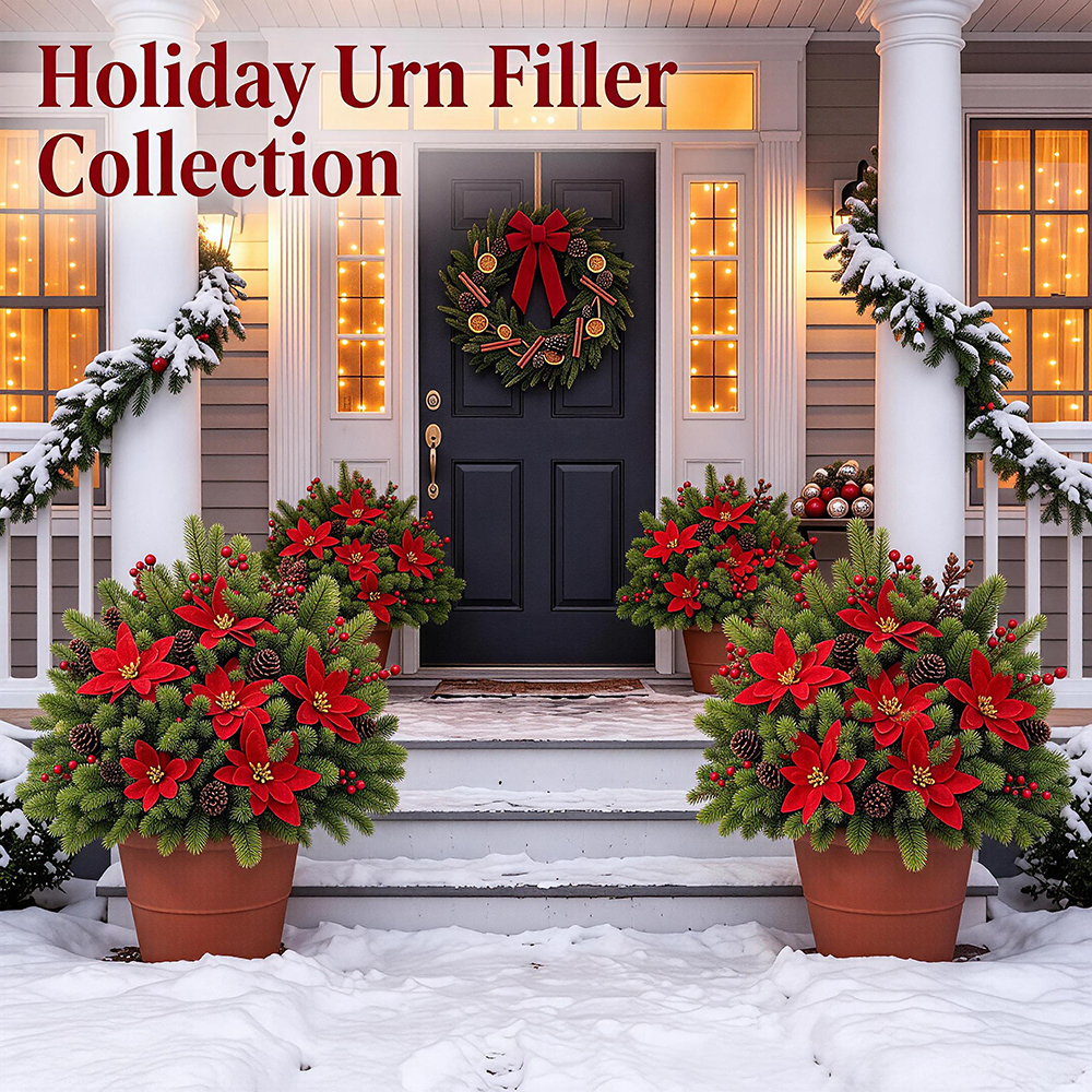 🌺Last Day 50% OFF🔥🎅Christmas Poinsettia Planter Inserts