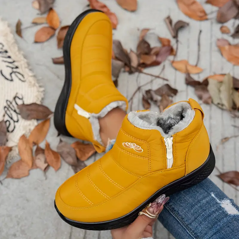 Women’s Insulated Snow Boots – Waterproof, Non-Slip & Fur Lined | Comfortable Warm Winter Shoes for Mature Women