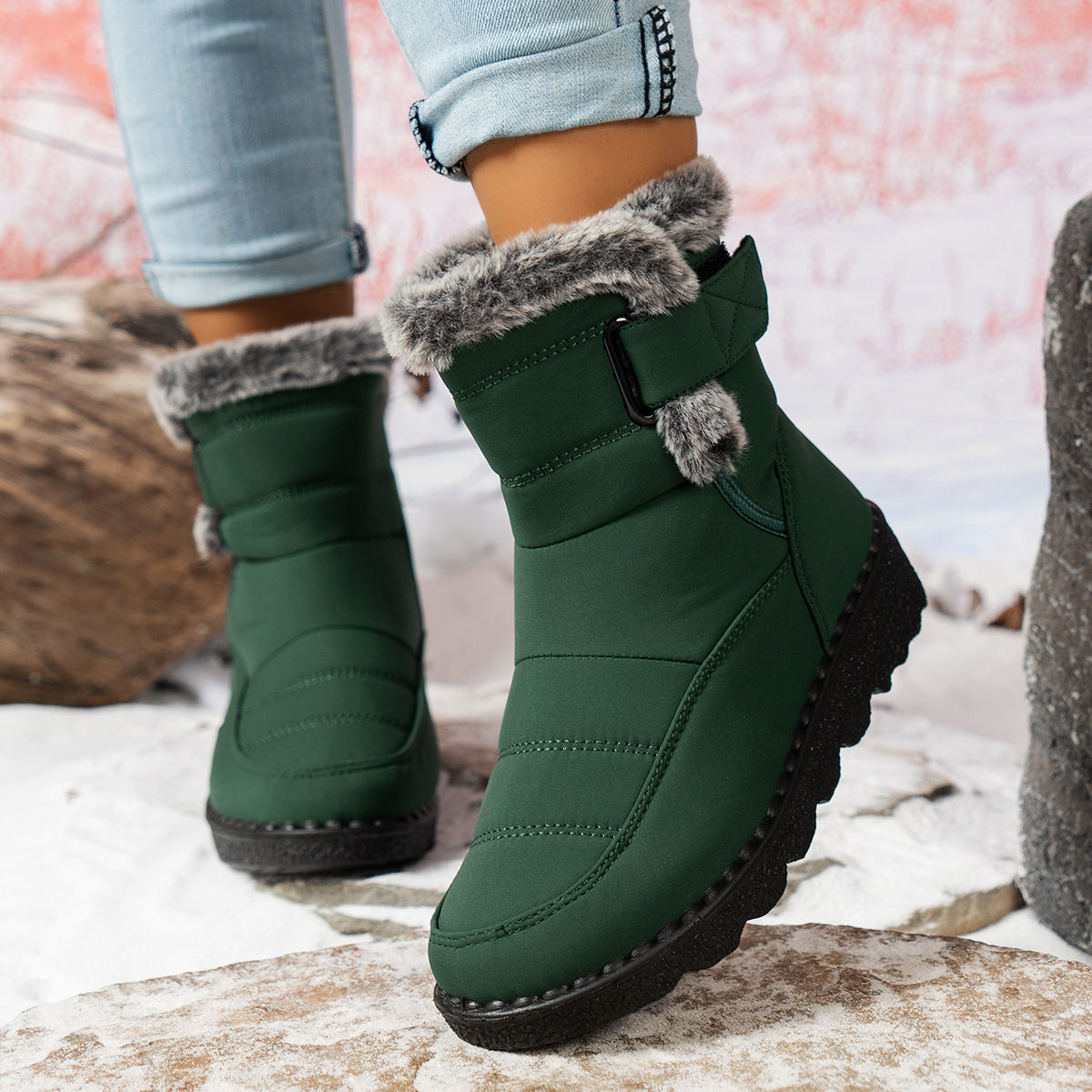 Women’s Insulated Ankle Snow Boots – Stylish, Warm & Practical Cold-Weather Footwear