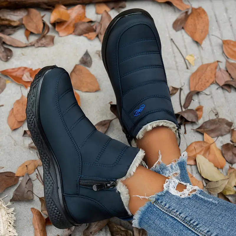 Women’s Insulated Snow Boots – Waterproof, Non-Slip & Fur Lined | Comfortable Warm Winter Shoes for Mature Women
